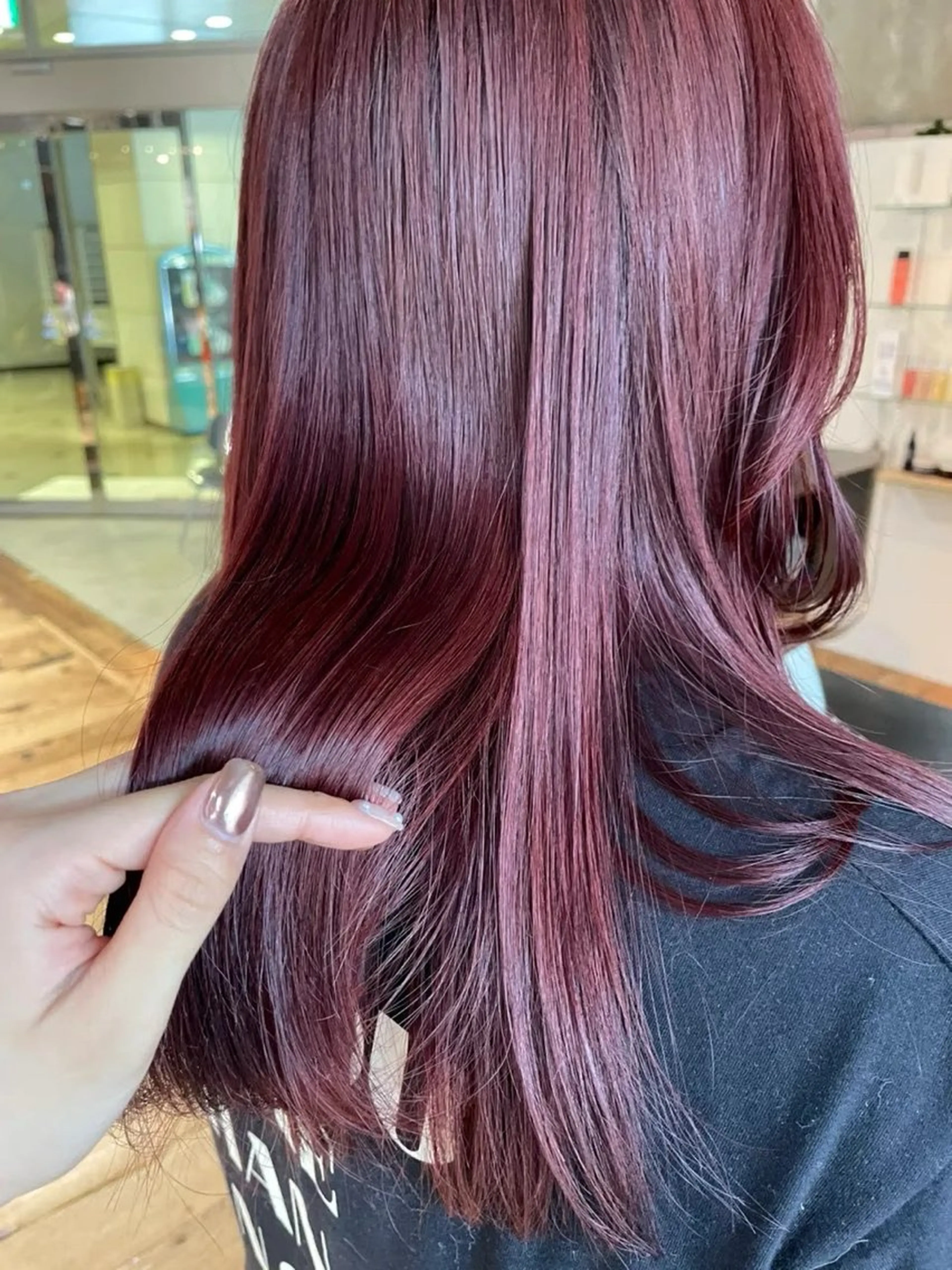 ミディアム カラー ブリーチ ラベンダーカラー ピンクカラー ヘアカラー トリートメント 🔆N°大分🔆 ﾜﾀﾅﾍﾞｱｵｲのヘアスタイル