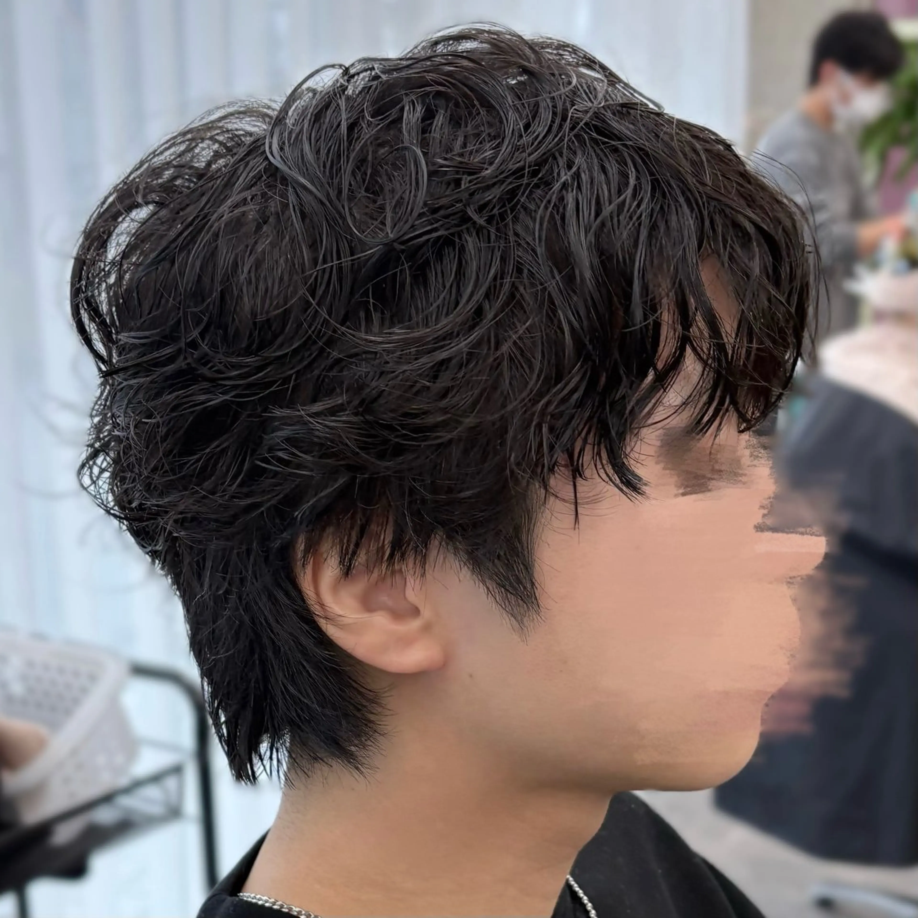 ショート パーマ メンズ カット パーマ いちか🤍 COQU千葉のヘアスタイル