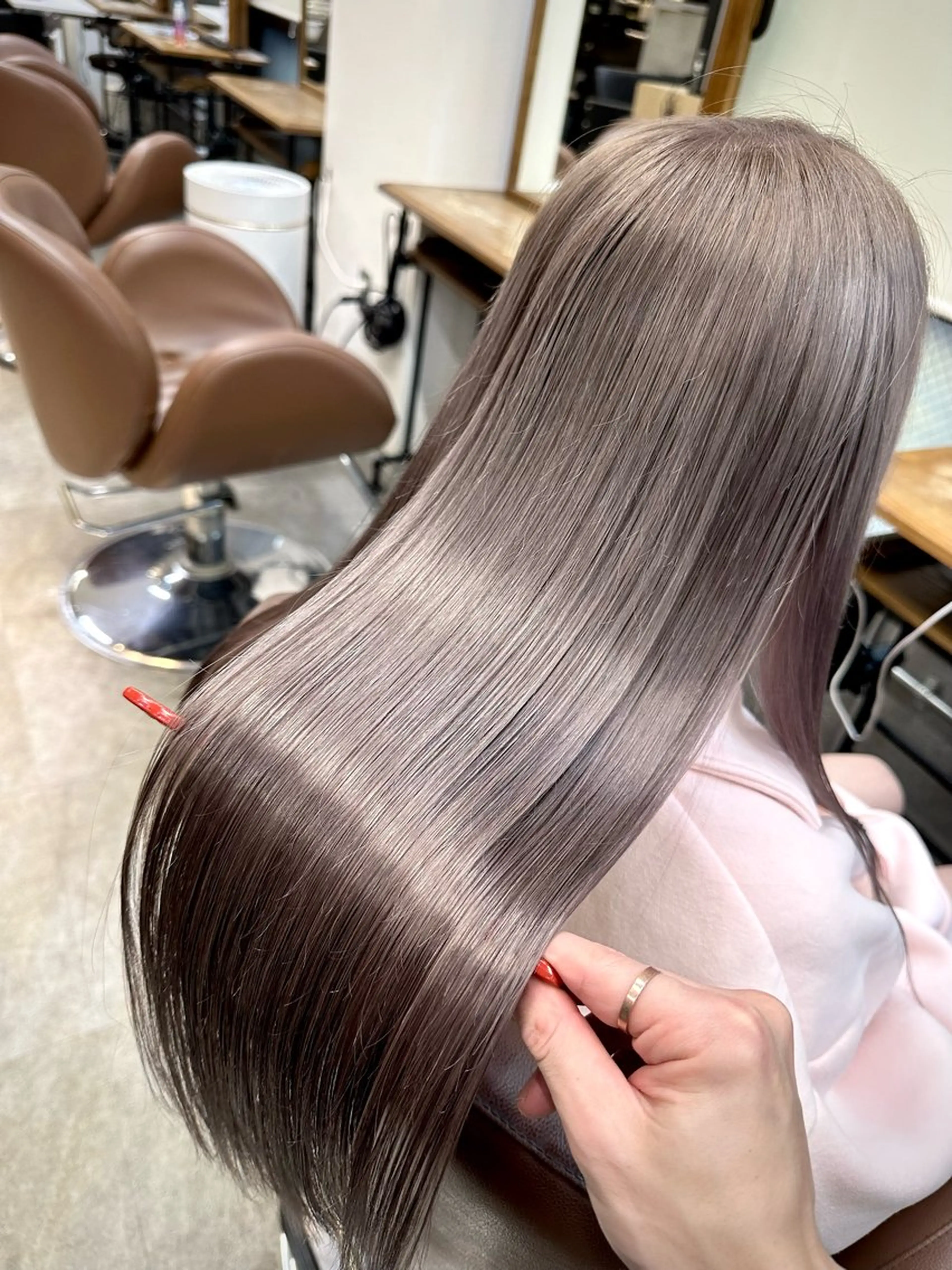 ロング カラー 髪質改善 トリートメント 髪質改善特化サロン ICONIQ天神店のヘアスタイル