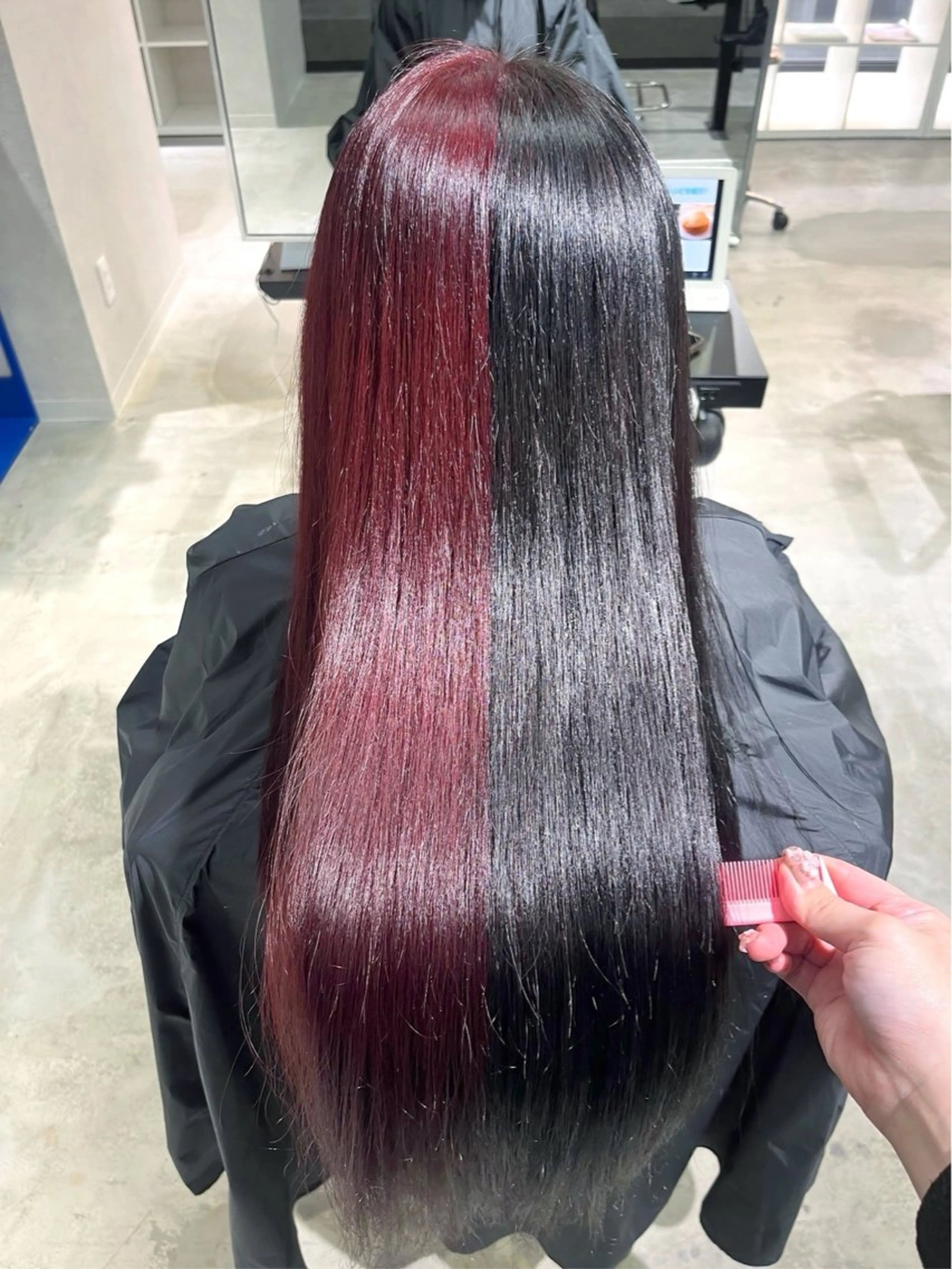 カラー バレイヤージュ ブリーチ ブロンド ケアブリーチ デザインカラー 心斎橋/ブロンド/ ペールカラー/あみかのヘアスタイル