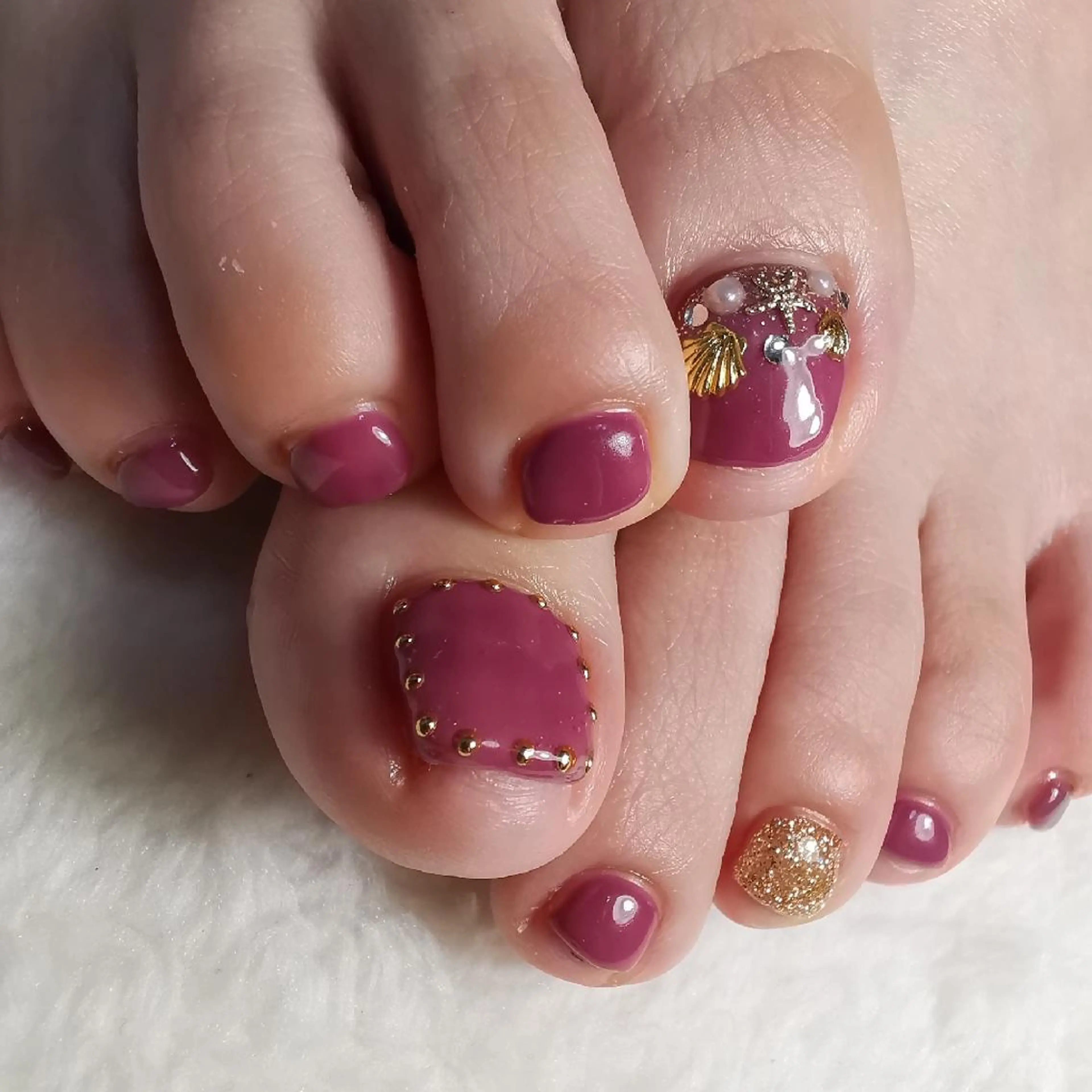 ネイル 持ち込み フットネイル reve あやののネイルデザイン