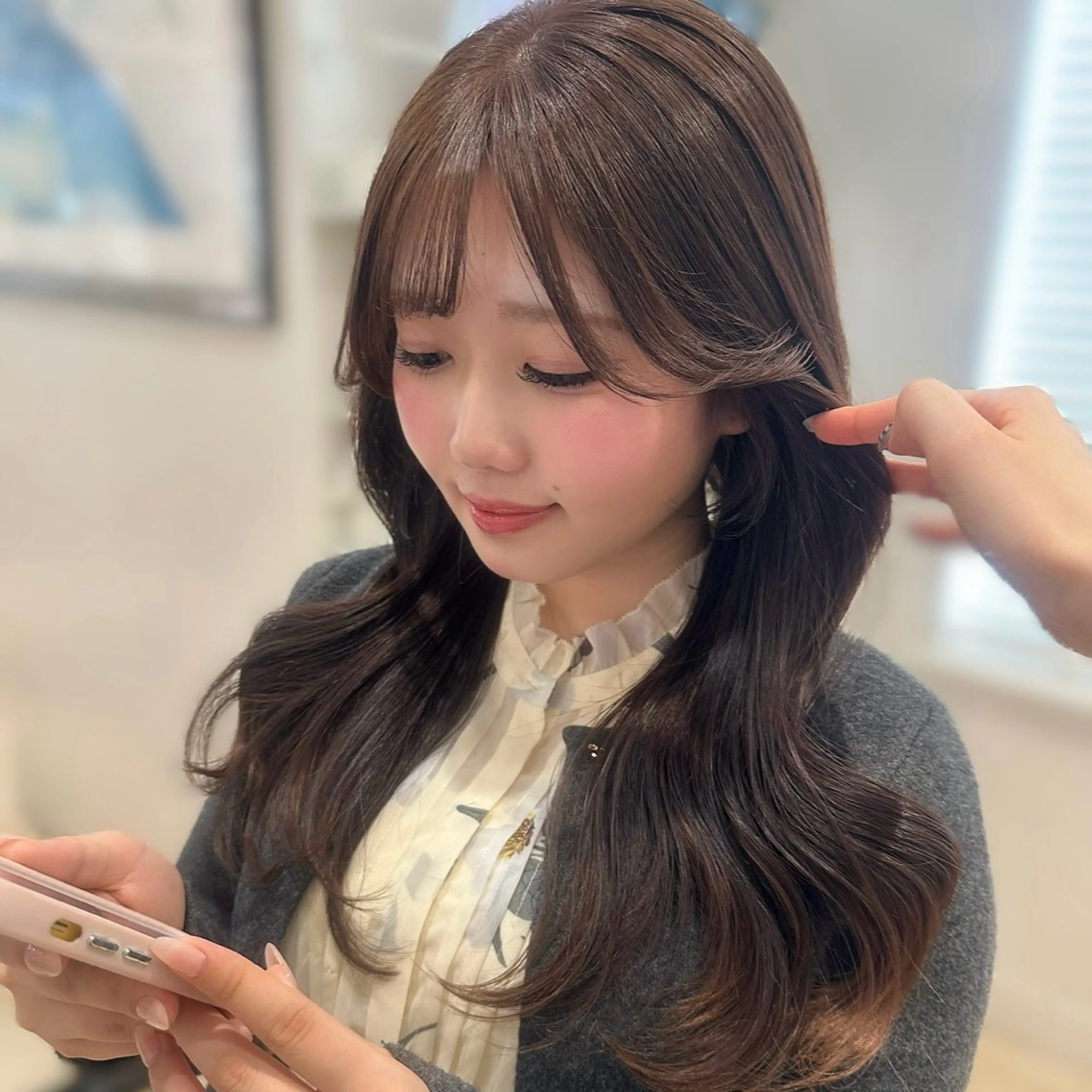 ロング カット ヘアカラー トリートメント 💎レイヤー.ツヤ髪 /AYAKI💎のヘアスタイル