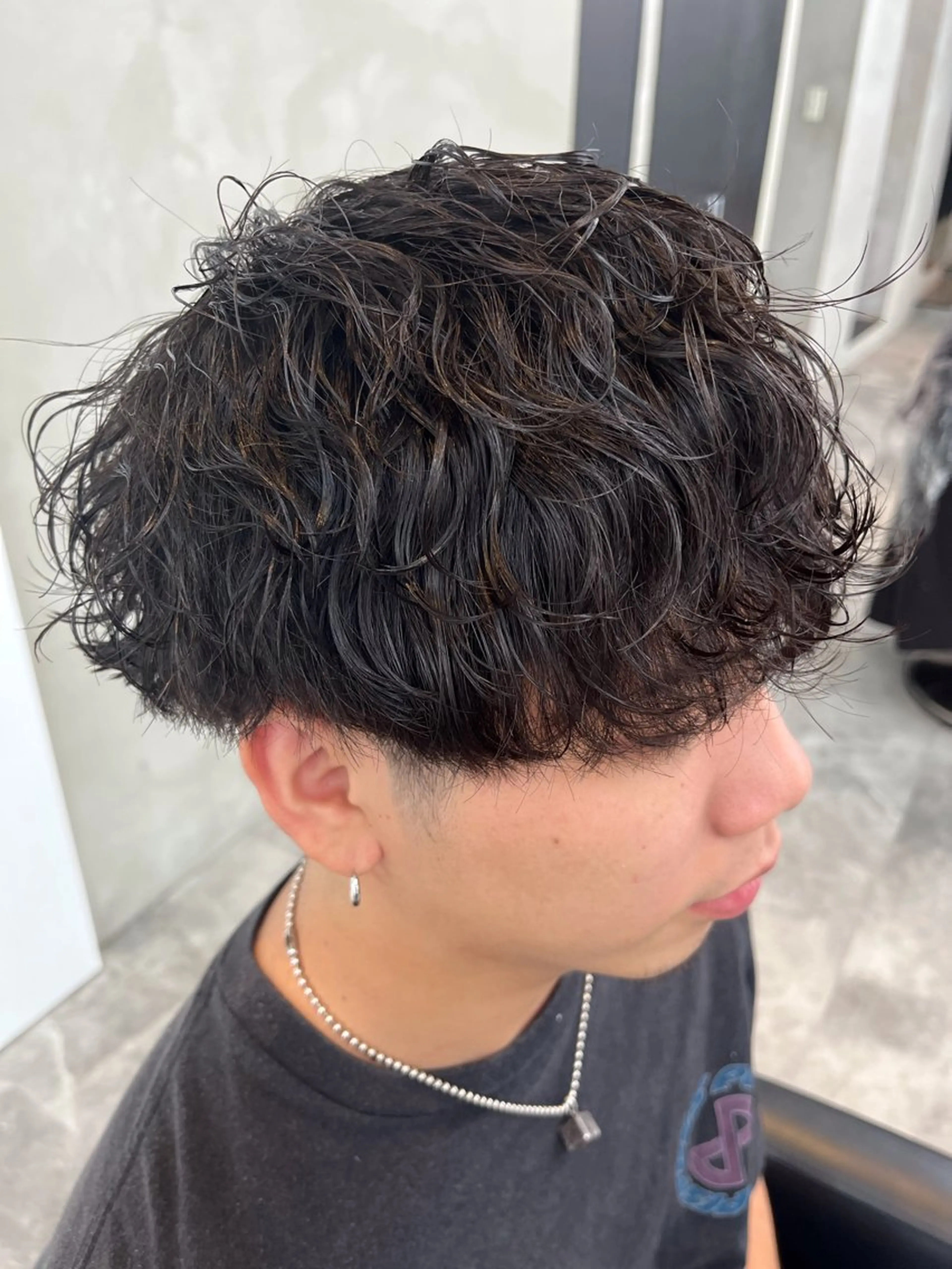 パーマ メンズ カット パーマ ⚡️メンズ/波巻き/ 片岡篤宣/水戸⚡️のヘアスタイル