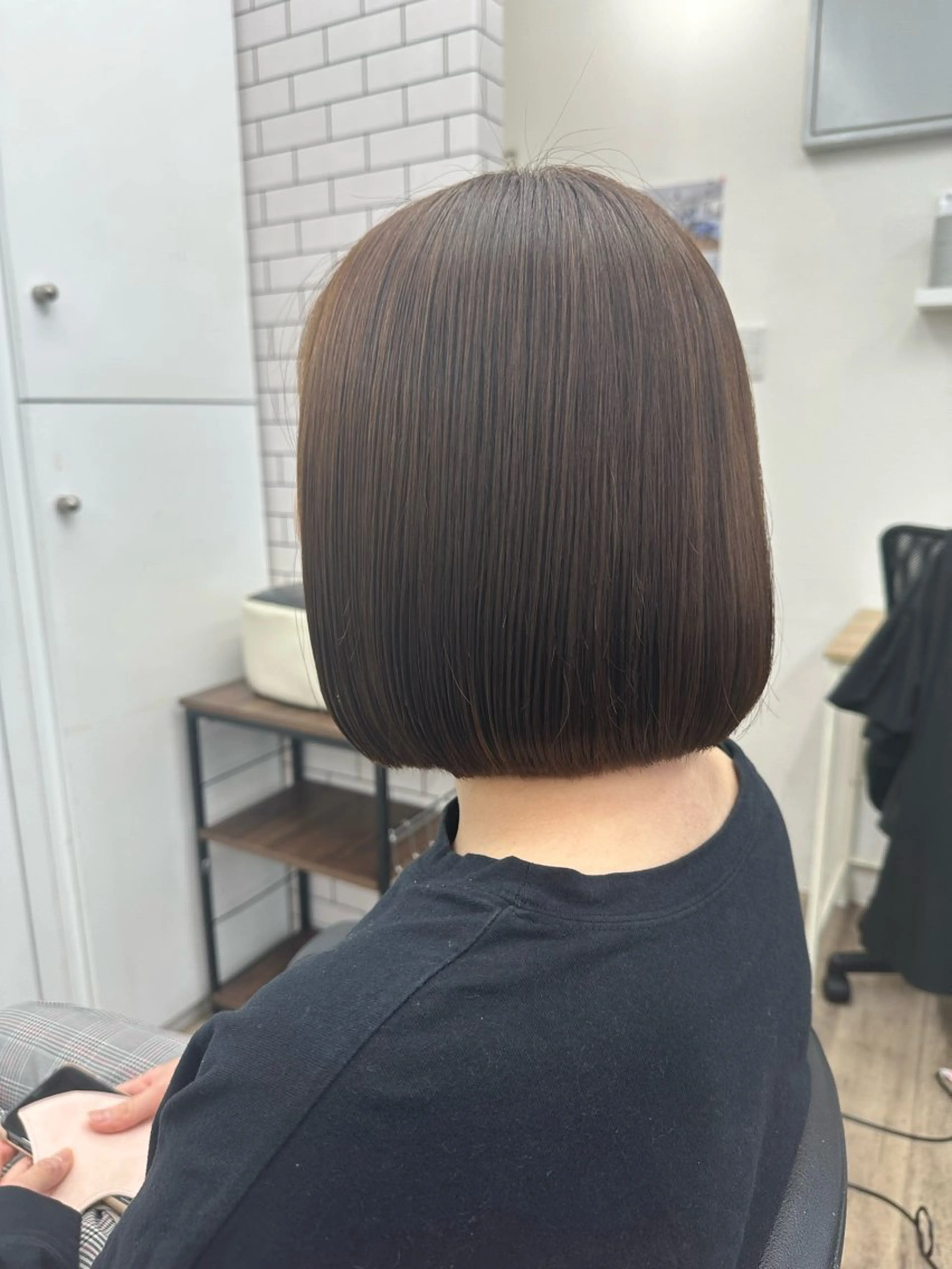 ミディアム ボブ クイックカットプログレ所属・saki サキのヘアスタイル