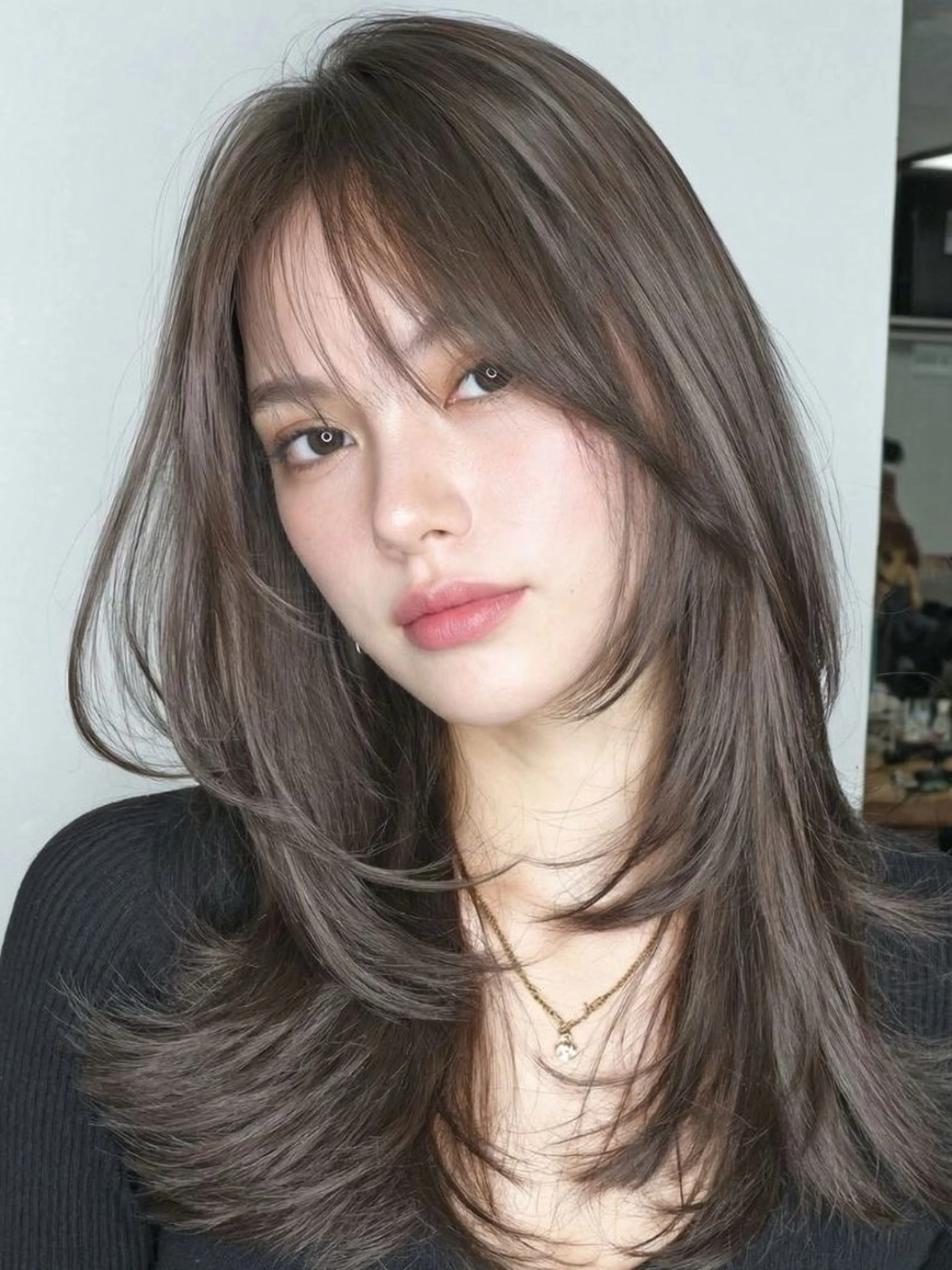 セミロング カラー ヘアカラー 🌛ダブルカラー 🌜SAYAKAのヘアスタイル