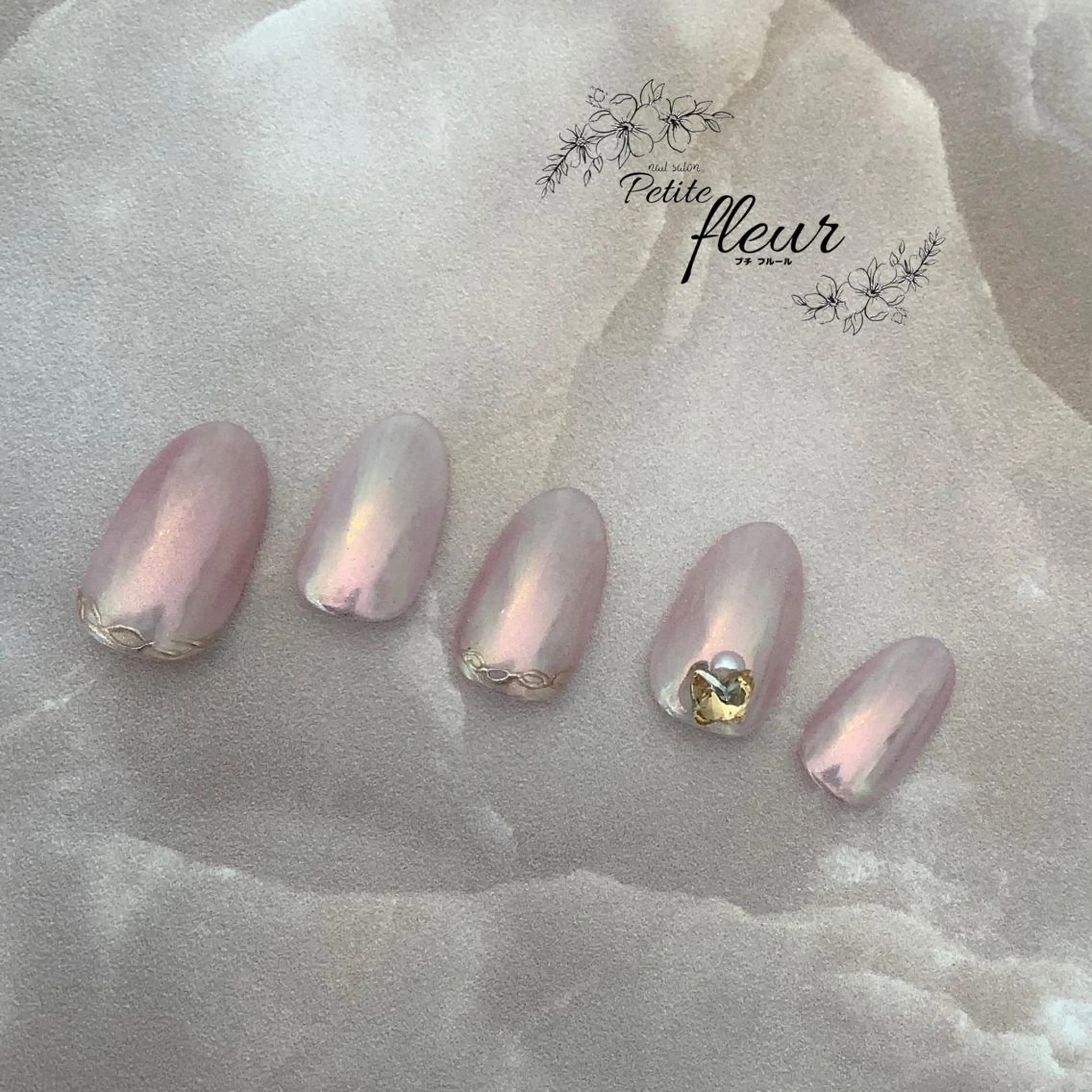 ネイル アートネイル ❁⃘*。Petite fleur❁⃘*りさのネイルデザイン