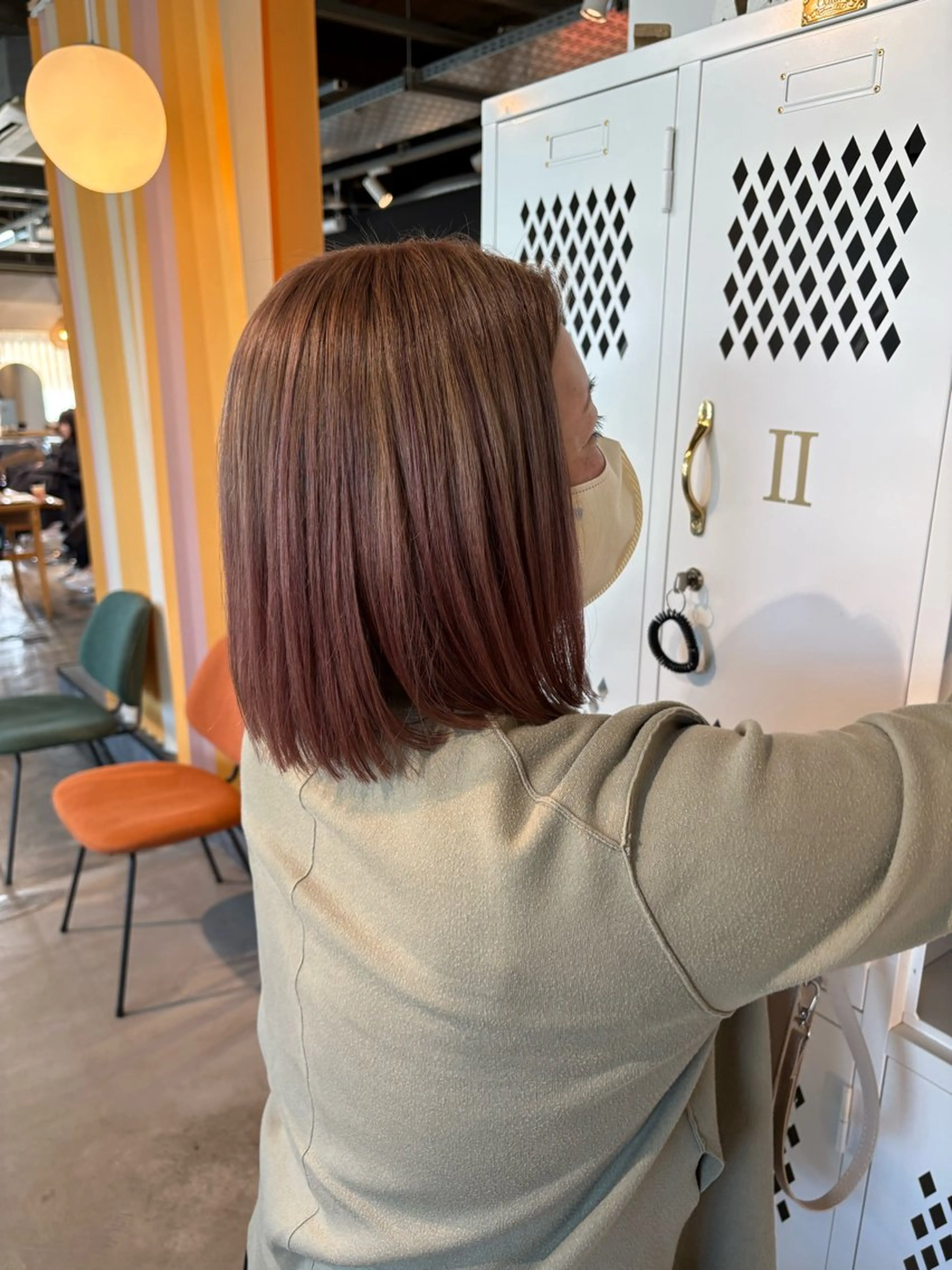 ショート カラー ベージュカラー ピンクカラー ヘアカラー shiho/レイヤー /透明感カラーのヘアスタイル