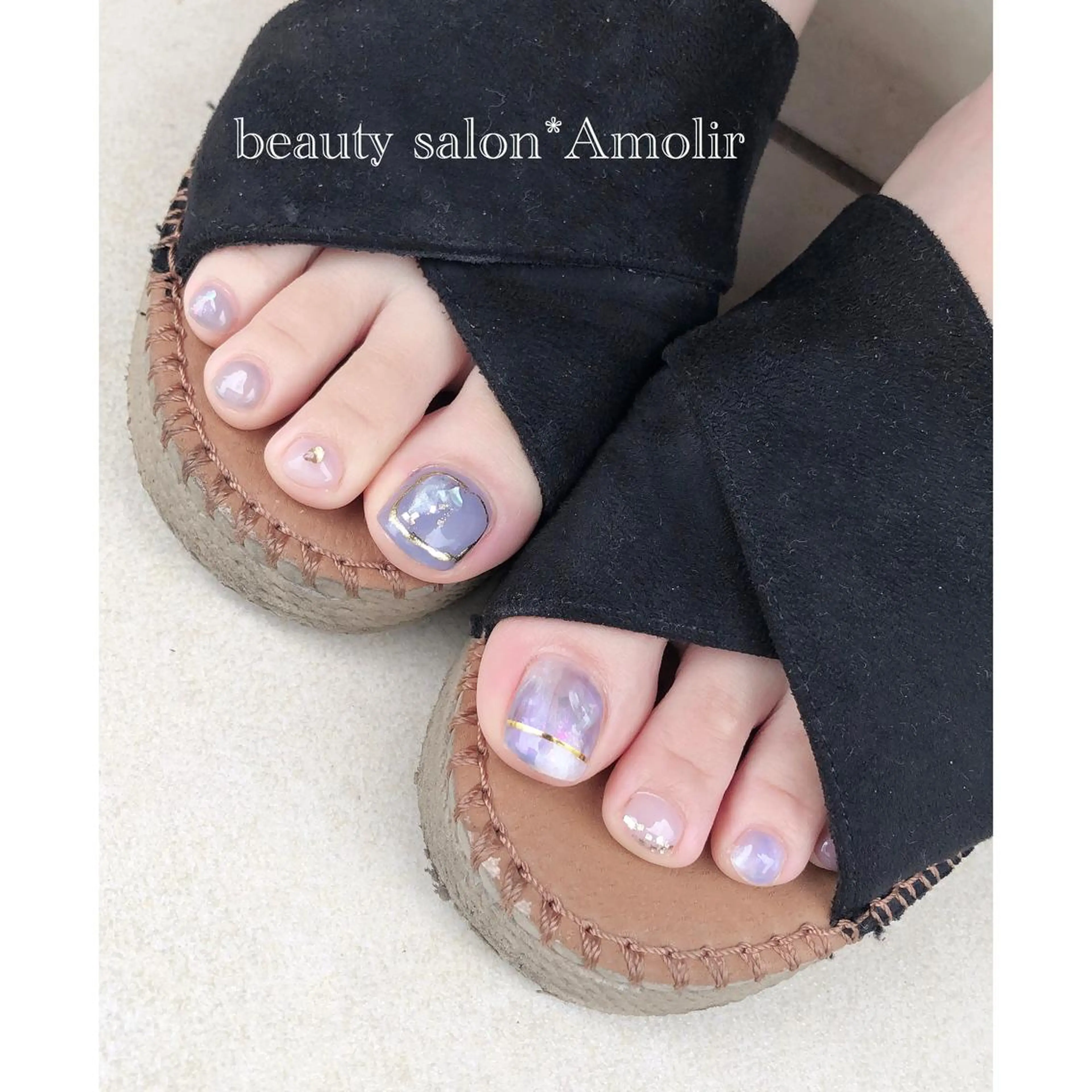 ネイル フットネイル シンプルネイル EMIKOのネイルデザイン