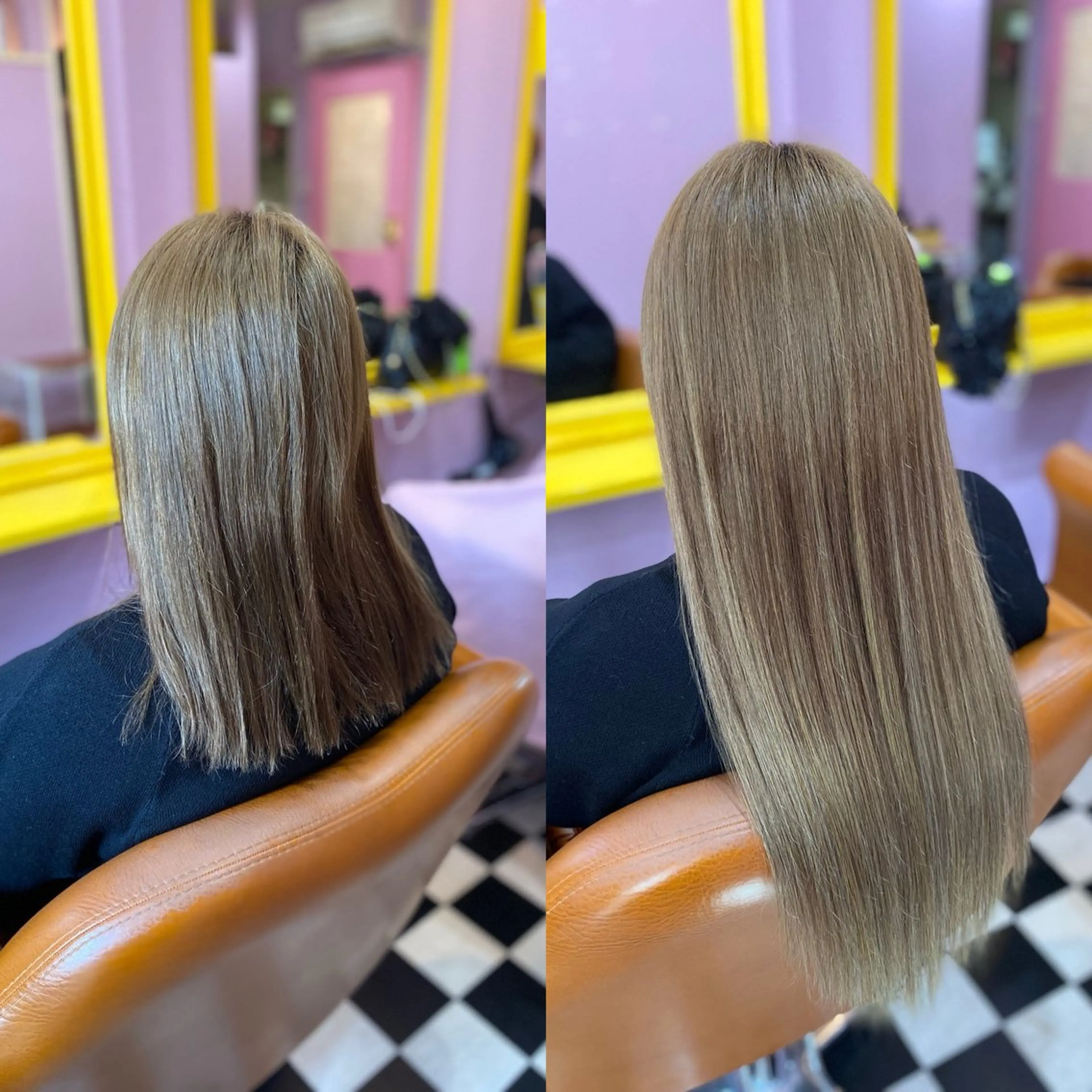 セミロング チビ編み込みエクステ どぅ〜す/YUIのヘアスタイル