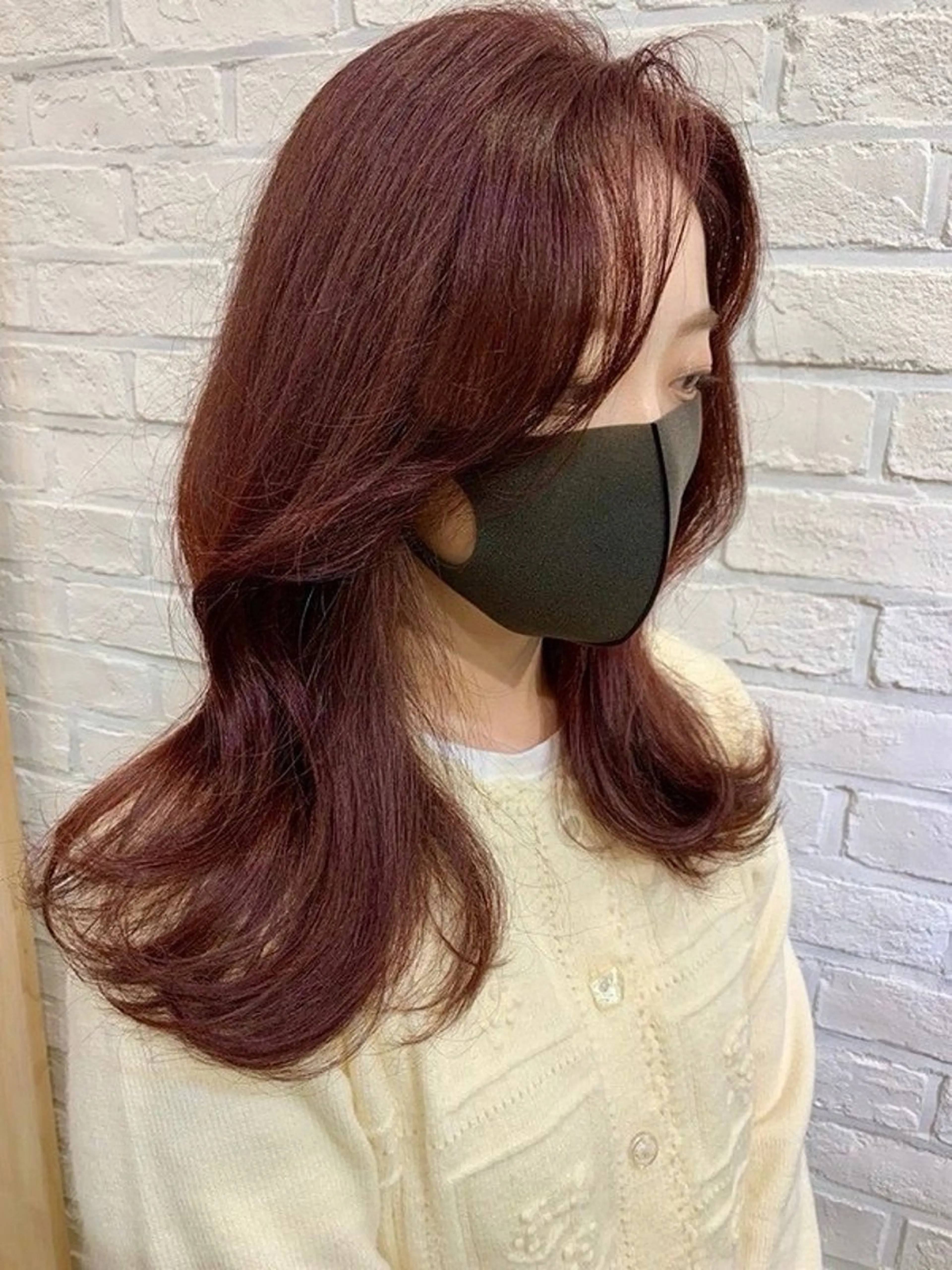 セミロング カラー 髪質改善 柔らか質感/髪質改善 ⚡️Ren⚡のヘアスタイル