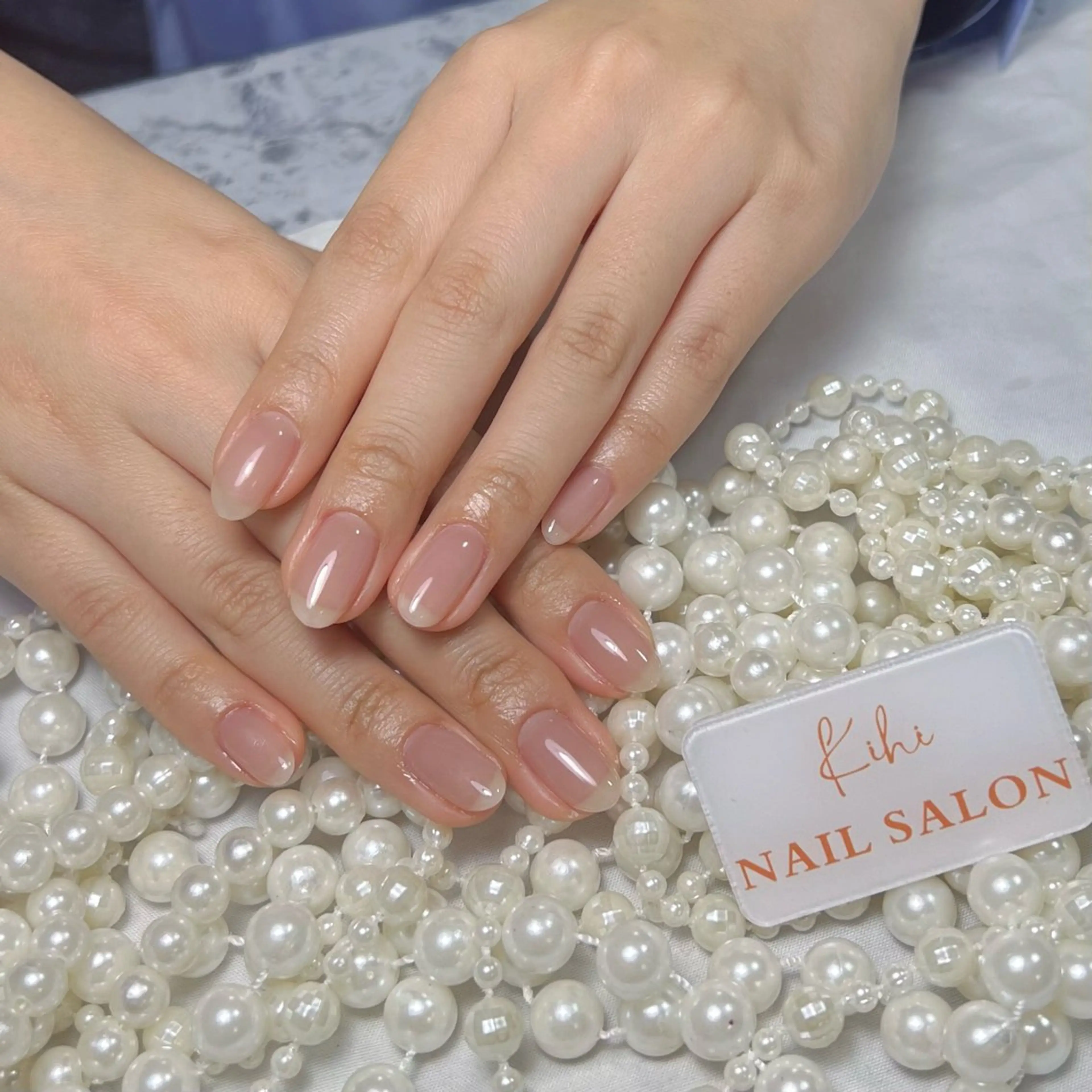 ネイル アートネイル フレンチネイル ジェルネイル グラデーション 韓国ネイル 村中 ハナのネイルデザイン