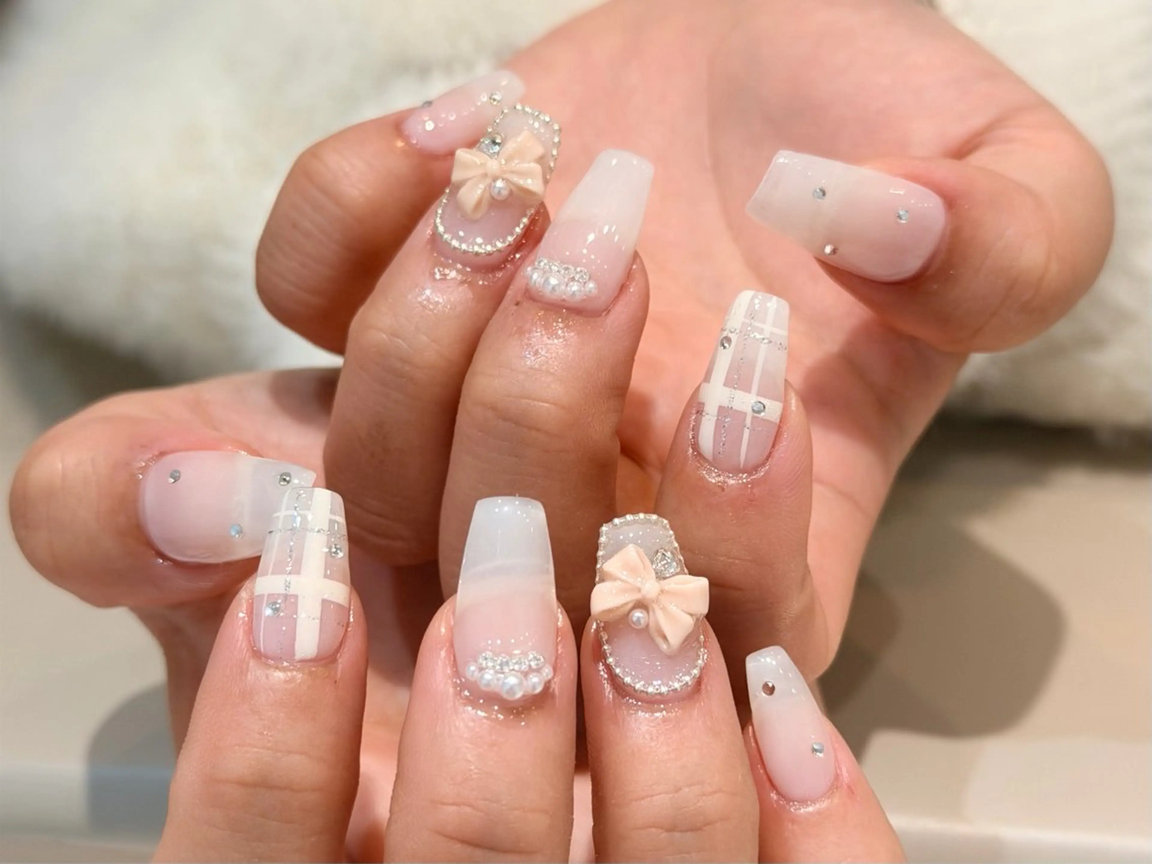 ネイル 長さ出し ワンホンネイル CHERIR NAILSALONのネイルデザイン