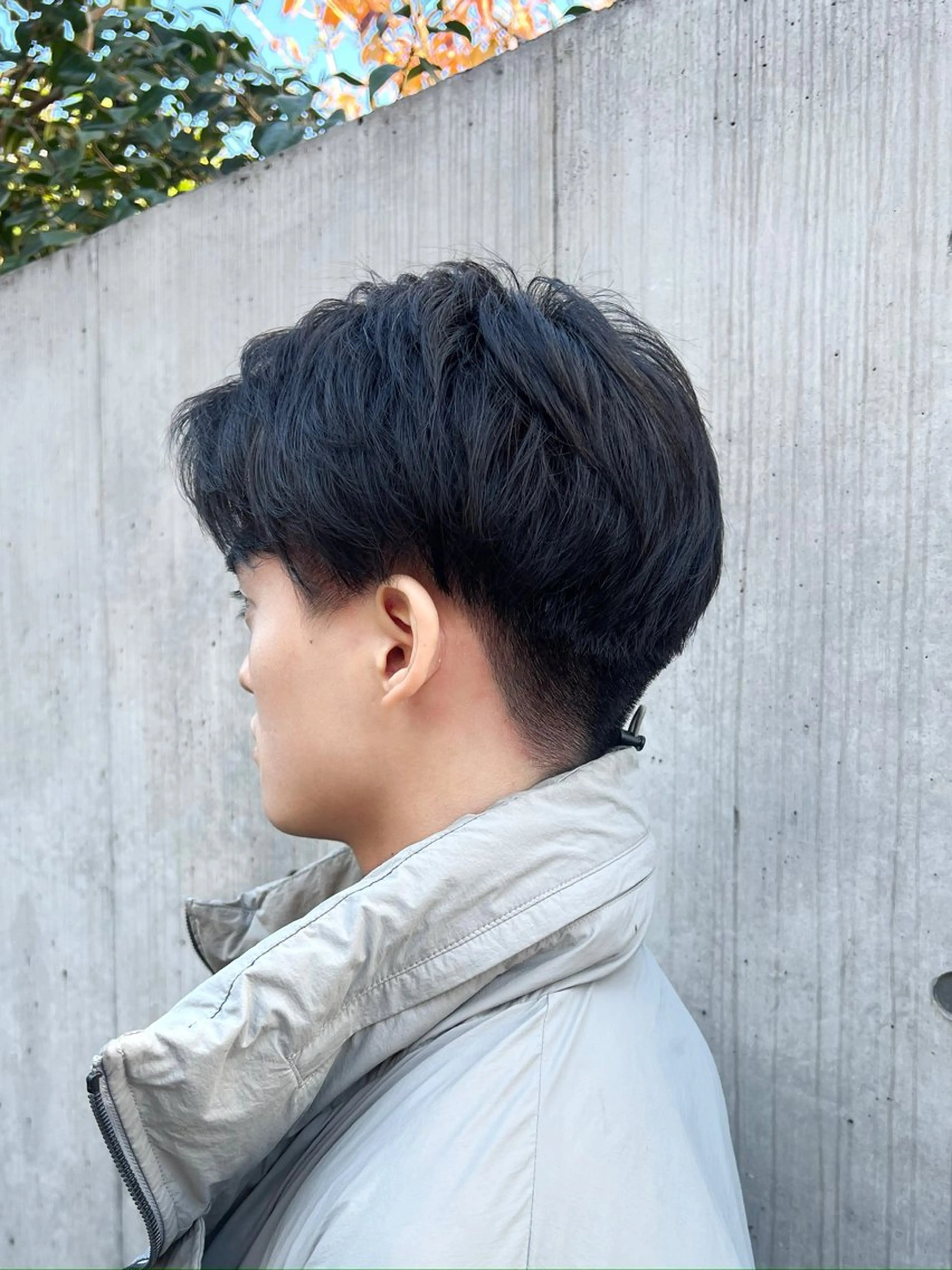 メンズ くすみカラー/メンズ ‎/縮毛/川添桃花‎のヘアスタイル