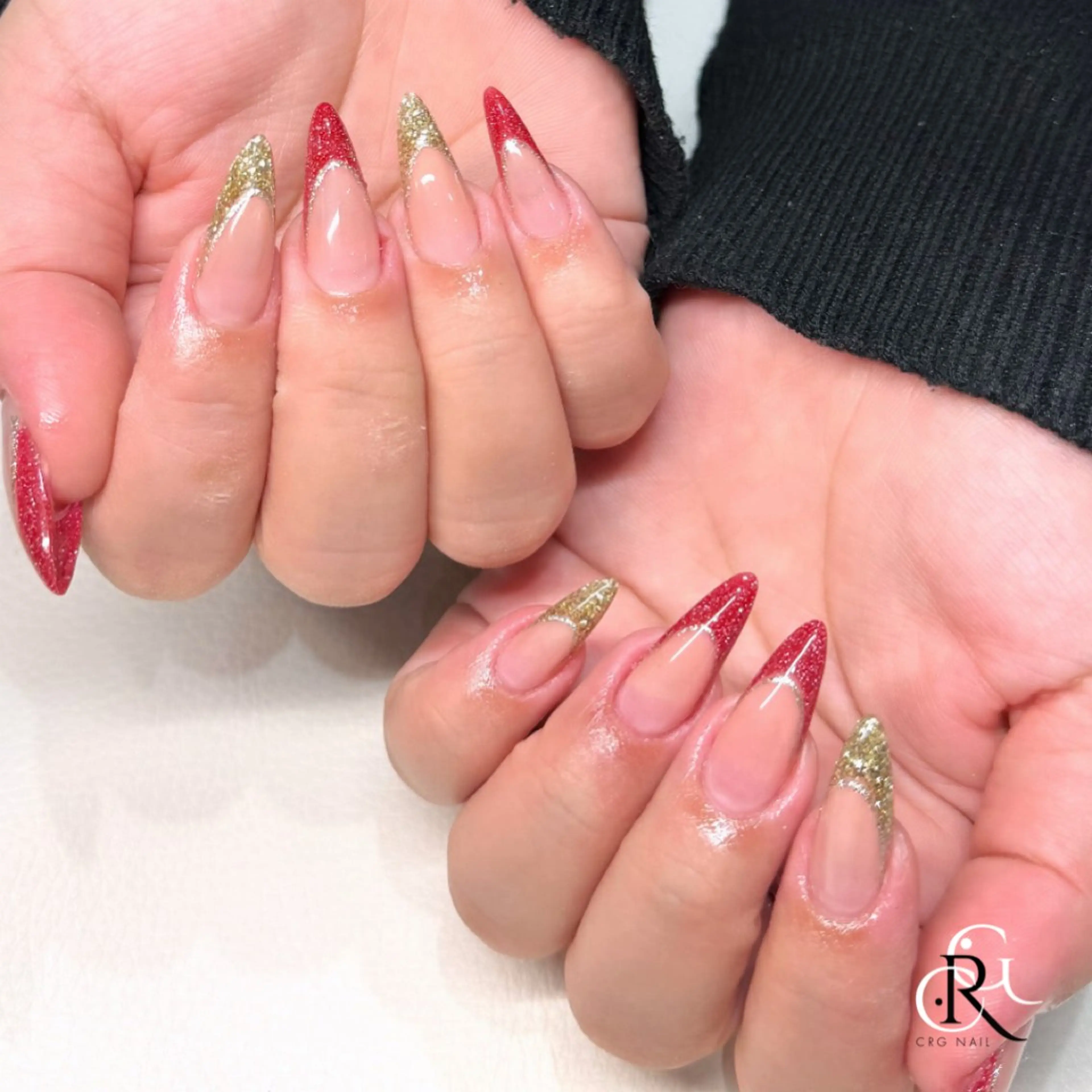 ネイル フレンチネイル ハンドネイル 美フォルム✨ CRG RURIのネイルデザイン