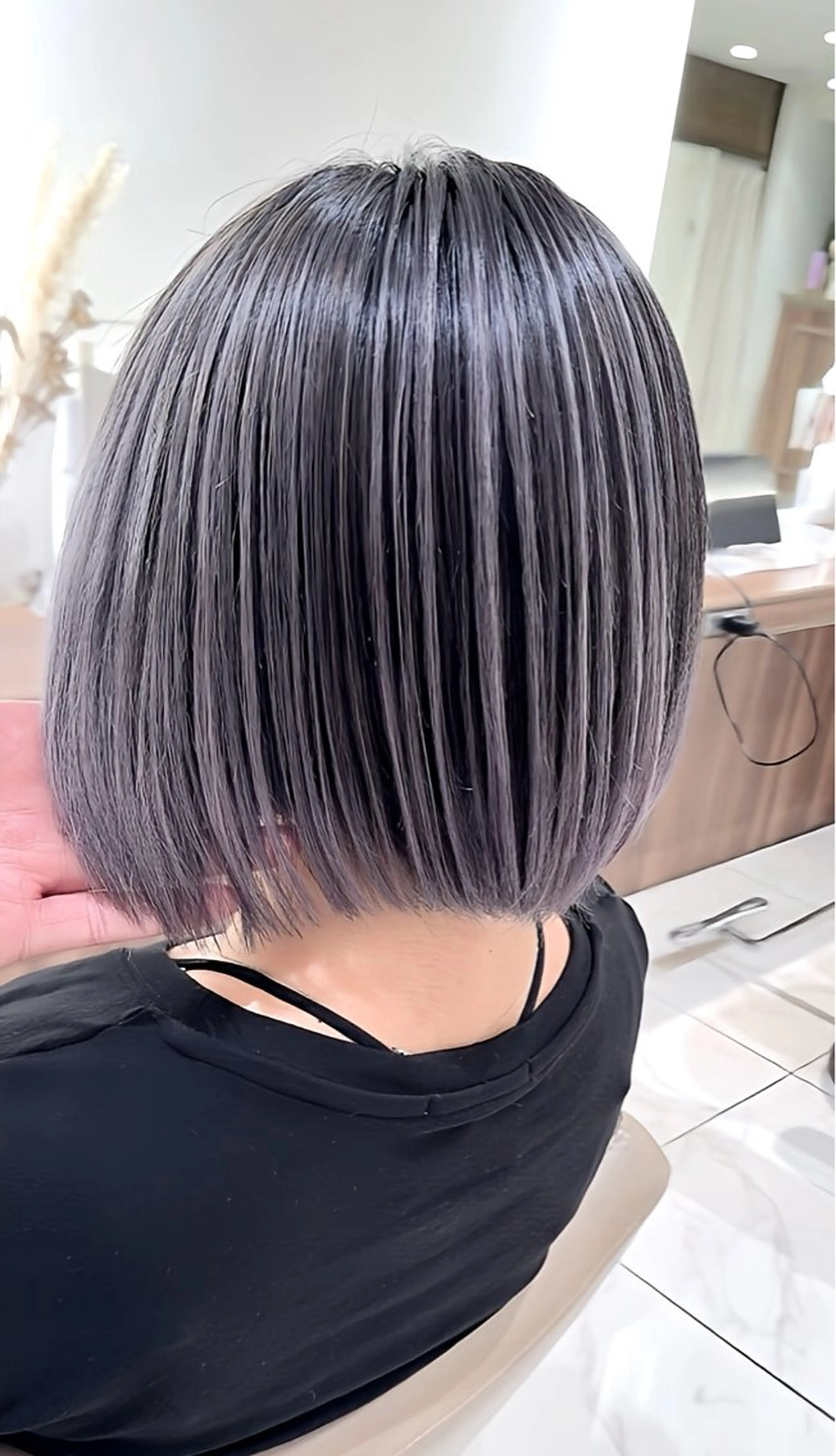 ミディアム カラー バレイヤージュ 髪質改善 レイヤーカット カット ヘアカラー トリートメント 山崎俊輔/髪質改善 /バレイヤージュのヘアスタイル