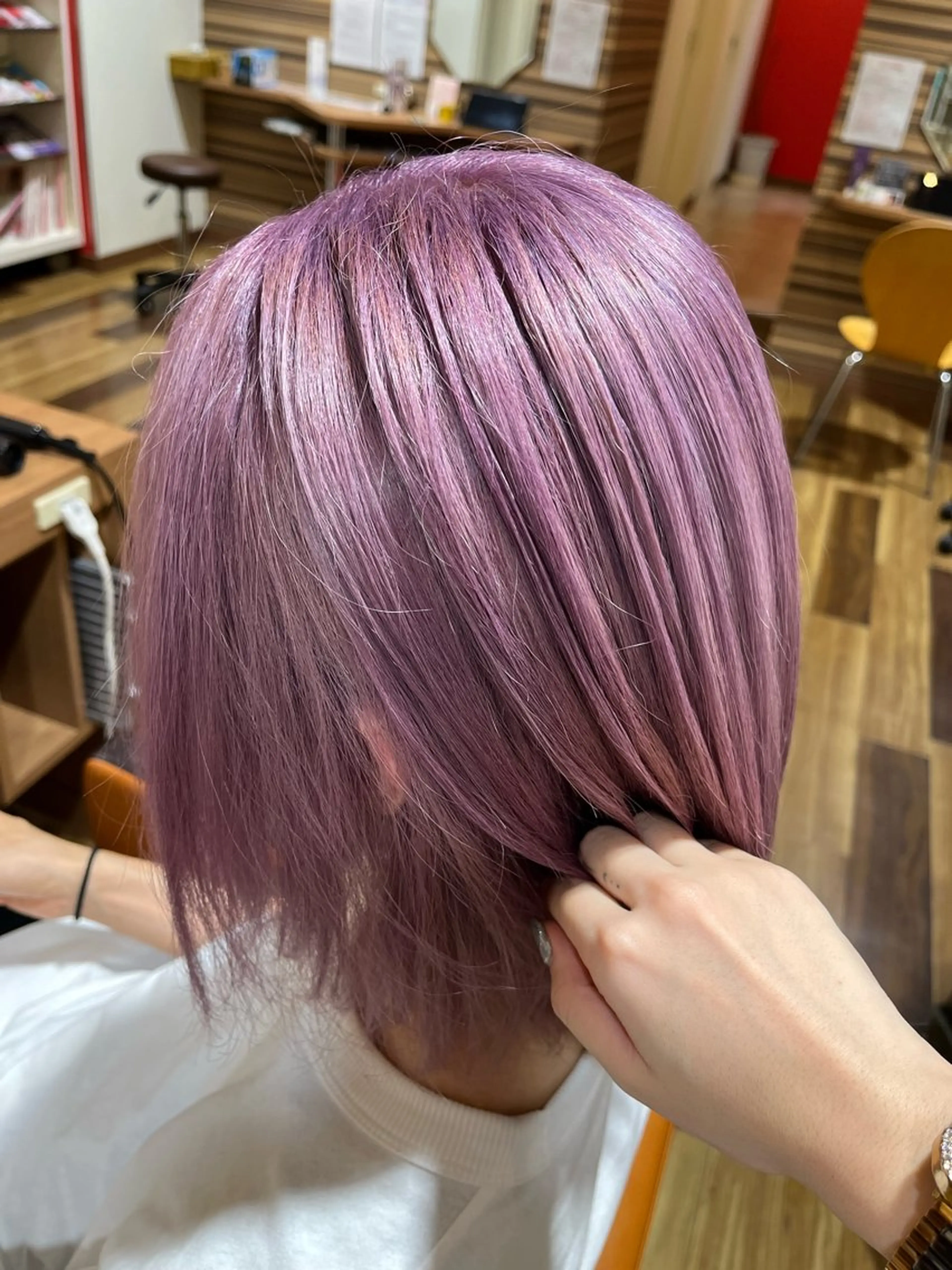 ミディアム シュリンプ梅森坂店所属・内藤 里桜🌸のヘアスタイル