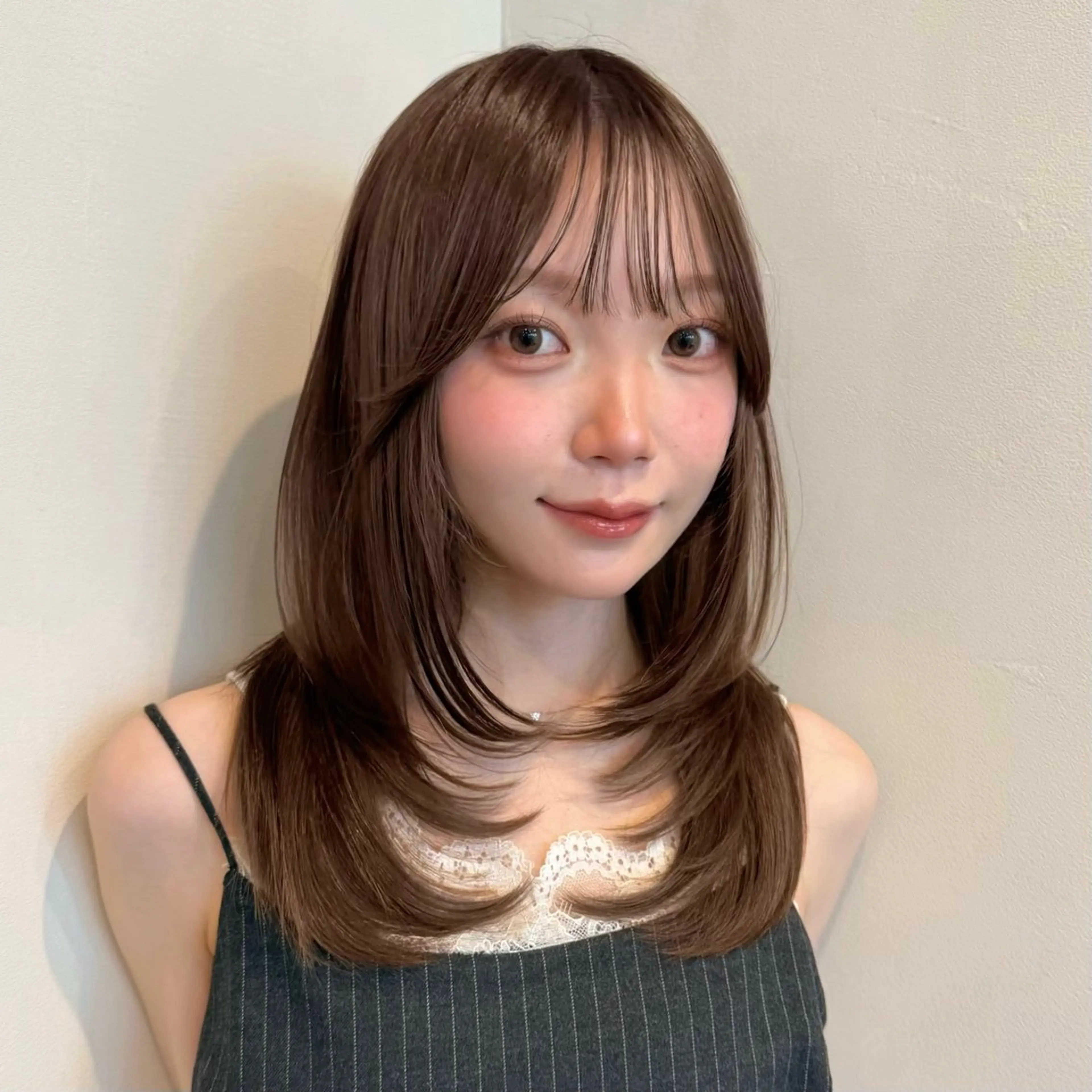 ミディアム カラー 透明感カラー ヘアカラー トリートメント レイヤー/艶カラー /sora🌙✨️のヘアスタイル