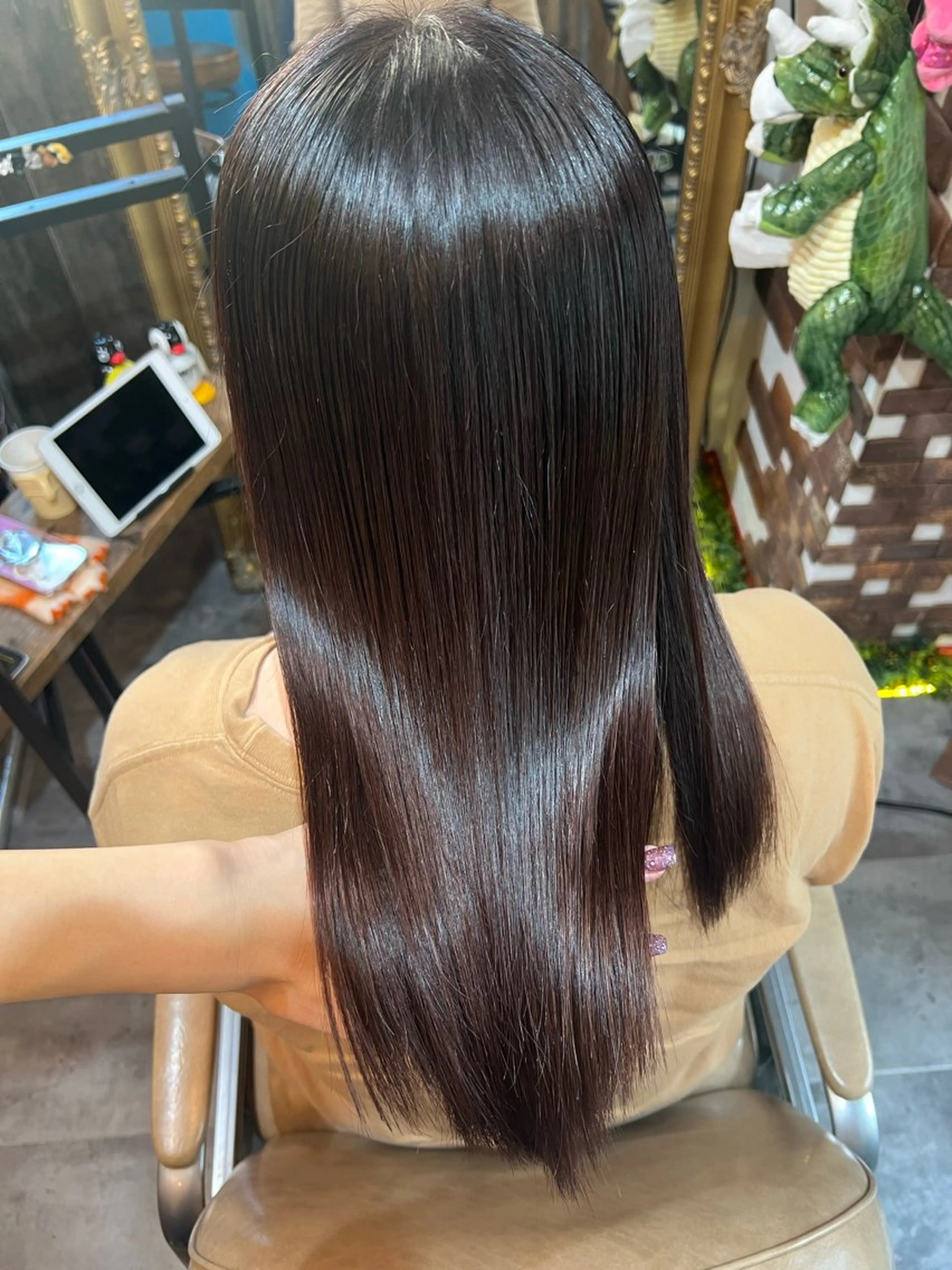 セミロング カラー ヘアカラー トリートメント カラーパティシエ facce🌼ikoのヘアスタイル