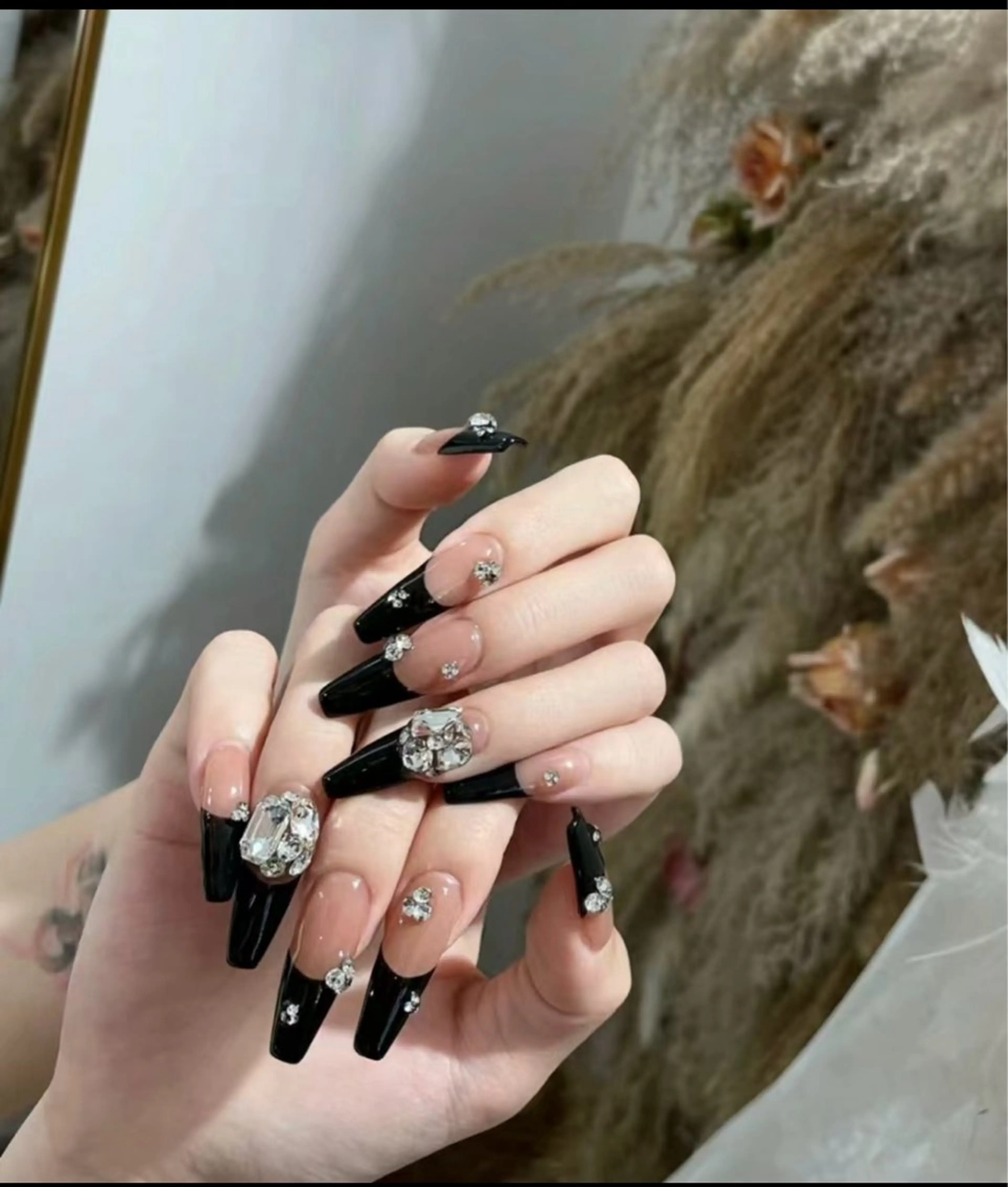 ネイル キラキラネイル 清水 吹雪のネイルデザイン