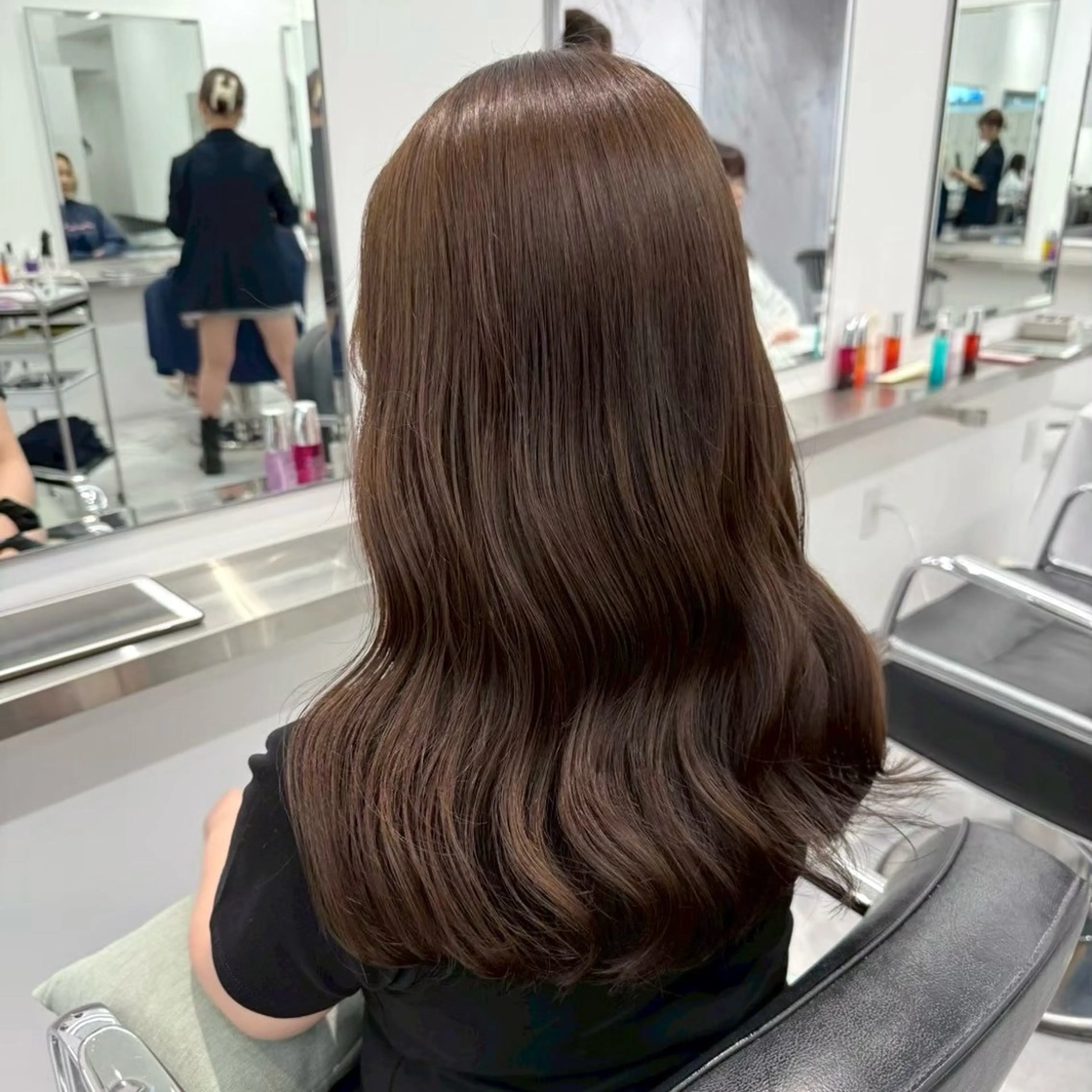 ロング カラー ヘアカラー Parve Mix 森 美遥🇰🇷🩶のヘアスタイル