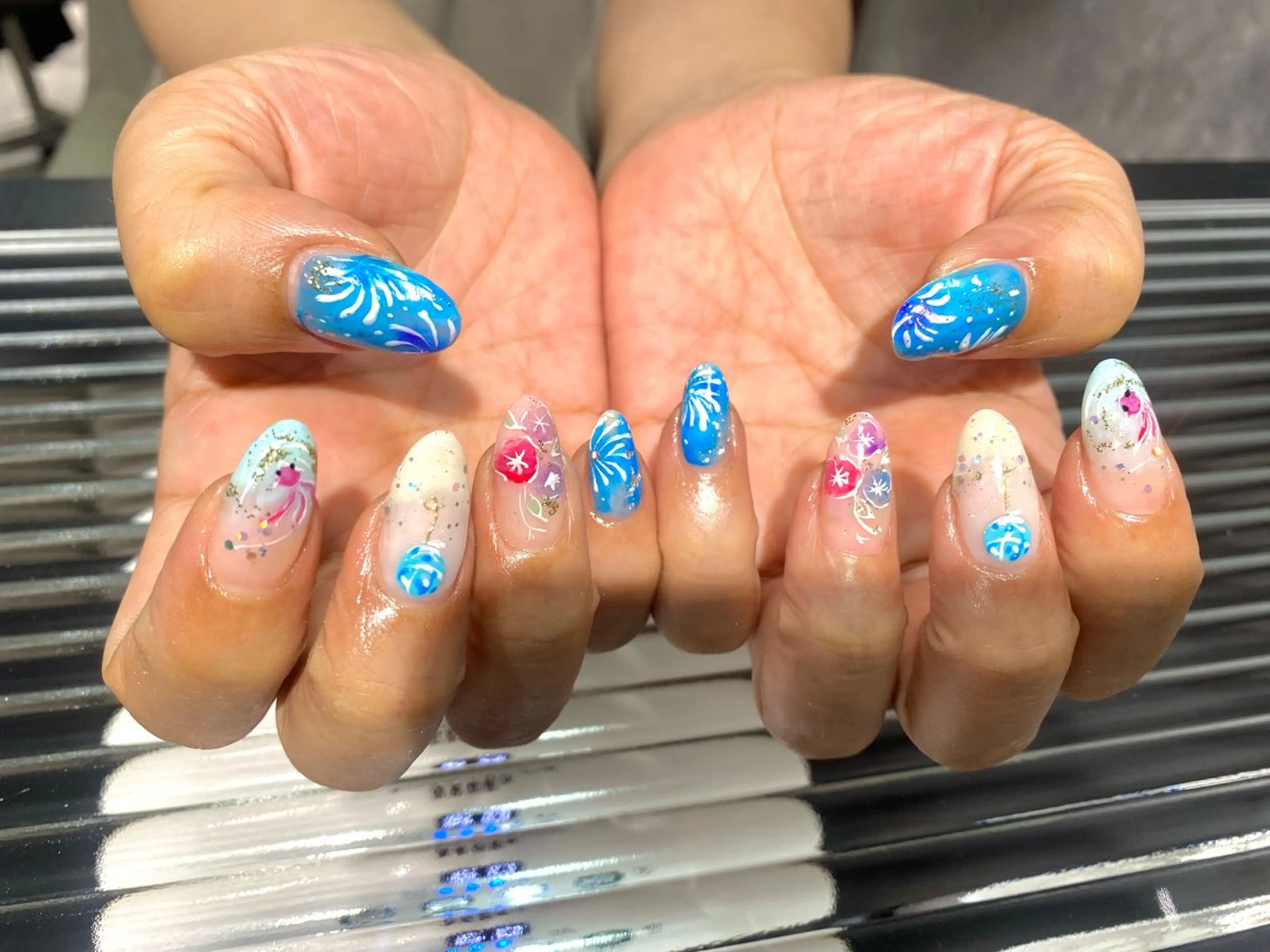 ネイル 持ち込み ハンドネイル OAK溝の口 SAWAのネイルデザイン