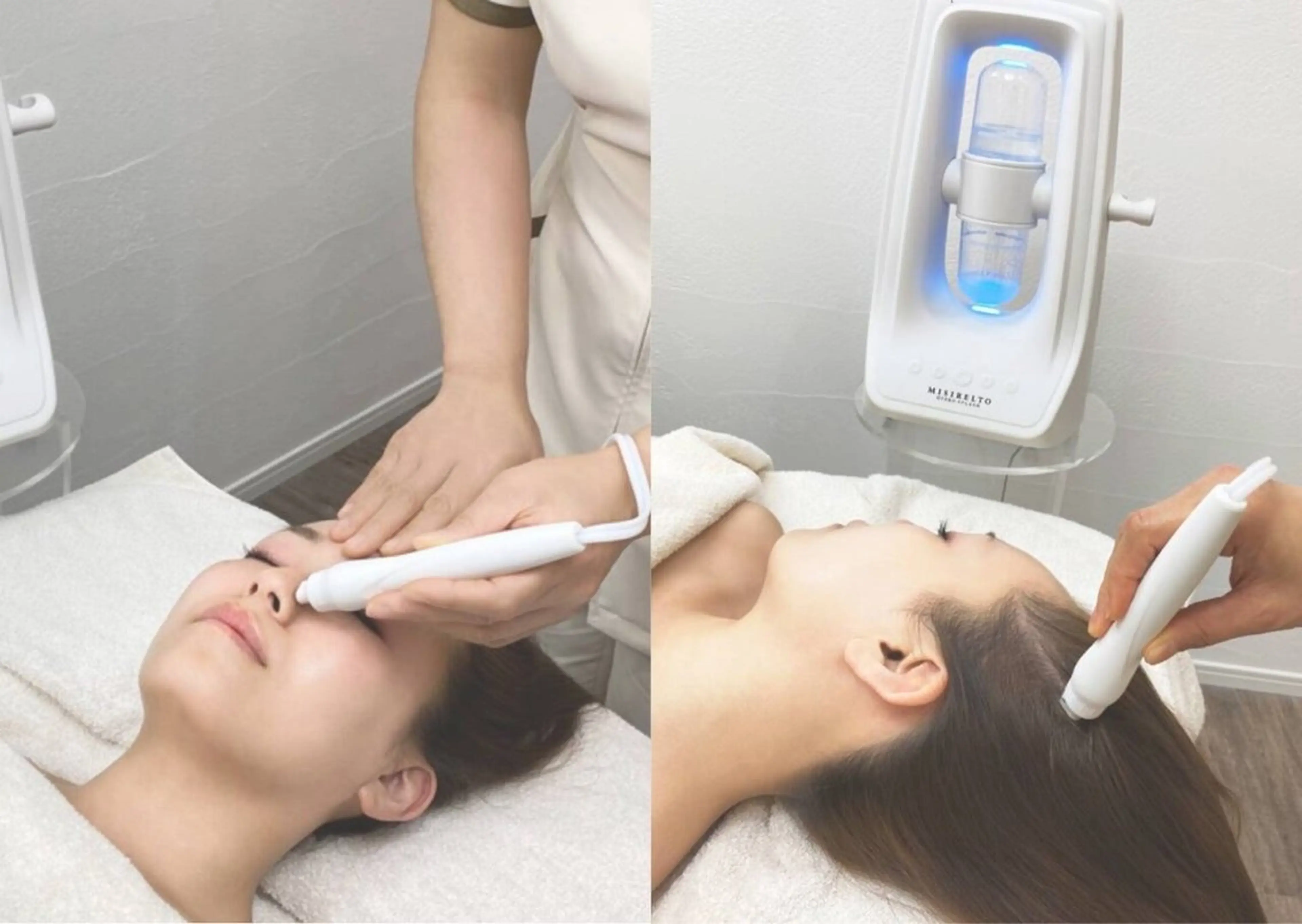 人気★【ハイドロピーリング／顔＆頭皮】●毛穴吸引洗浄●顔&頭皮もスッキリ!デスクワークやメンズにも人気NO.1✨の写真