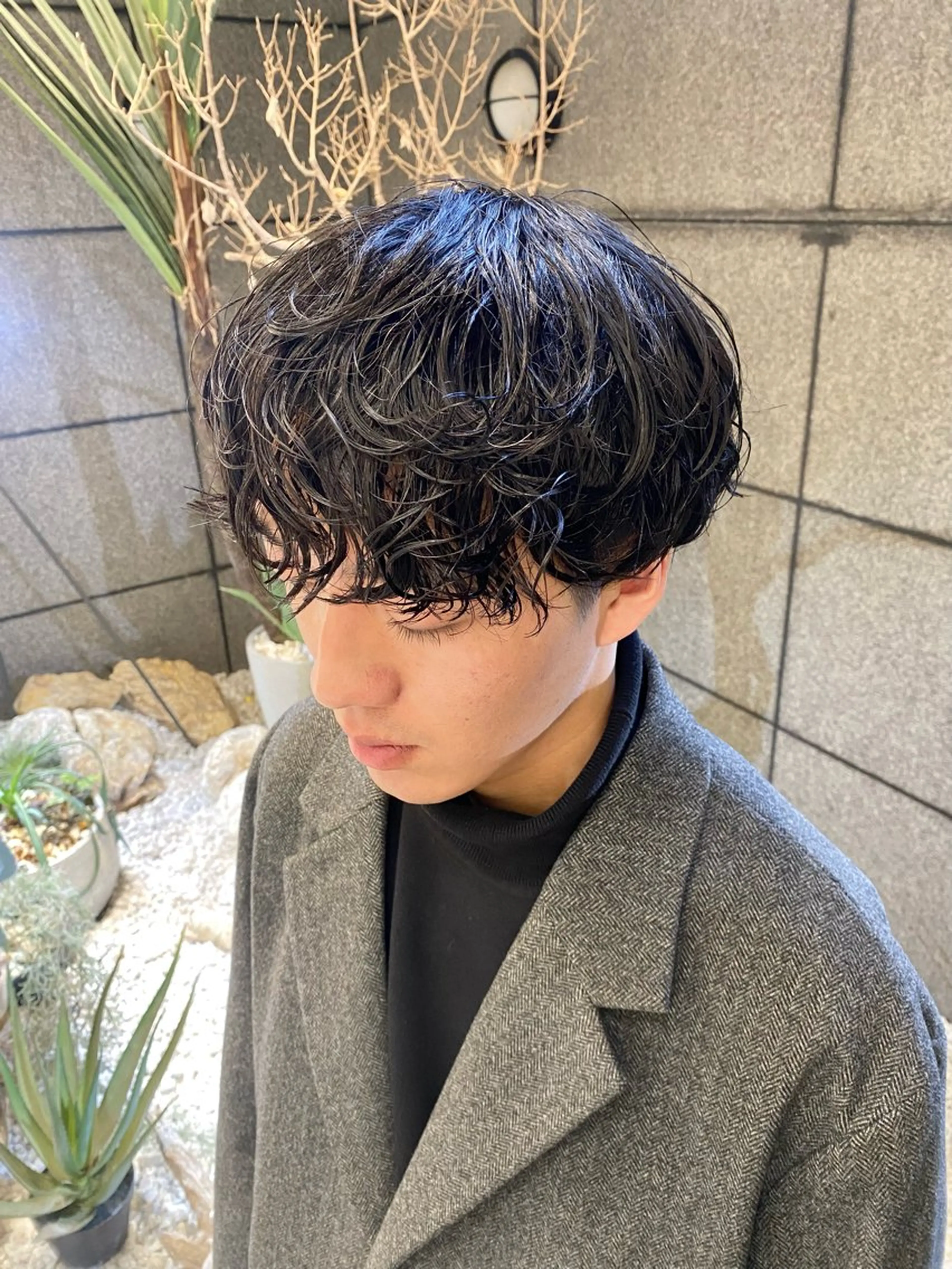 パーマ メンズ フェードカット メンズメッシュ メンズパーマ プードルパーマ スキンフェード カット パーマ 酸スト/フェザー パーマ/三谷海斗のヘアスタイル