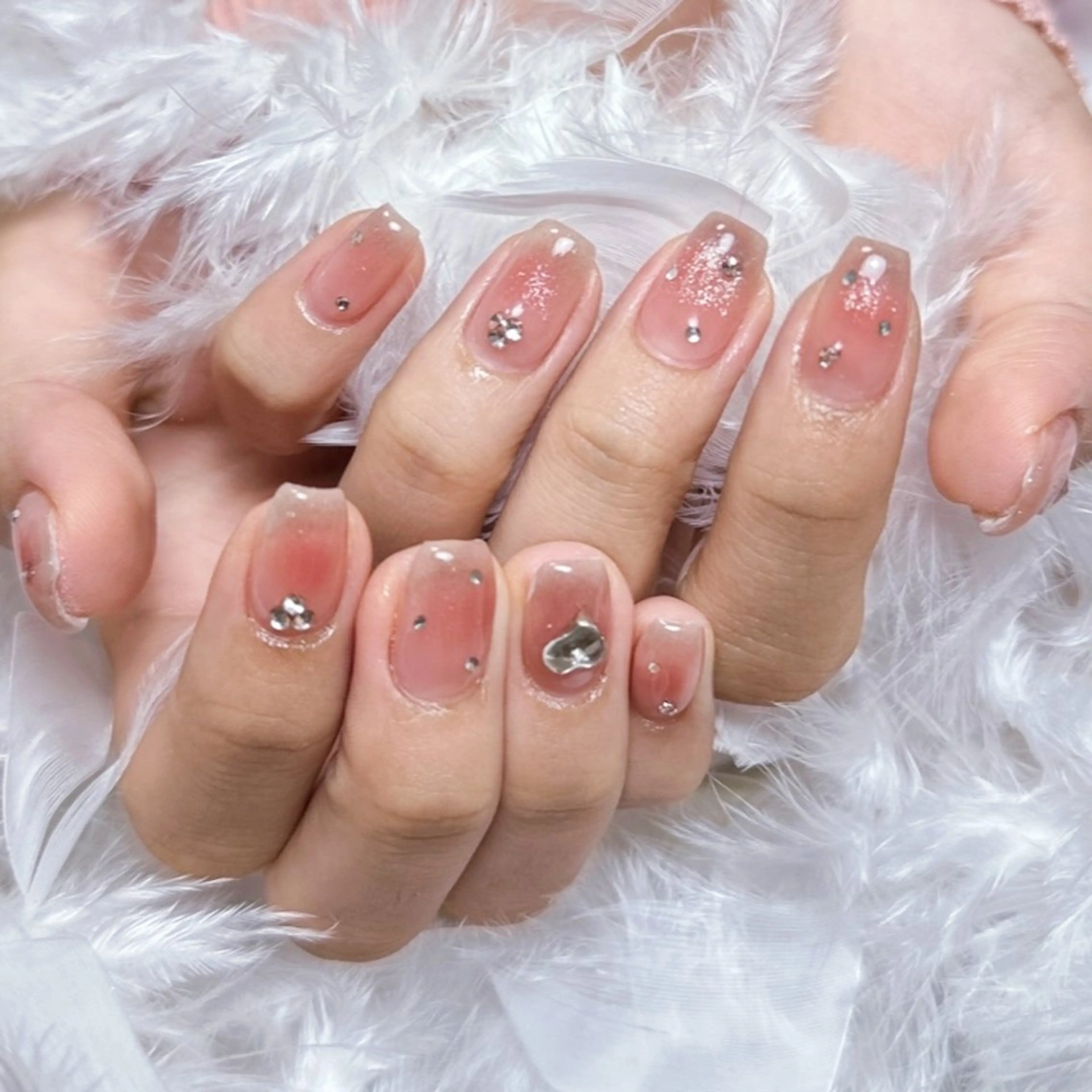 ネイル アートネイル ジェルネイル 韓国ネイル マグネットネイル マットネイル ハンドネイル DIAMOND Nail🍒のネイルデザイン