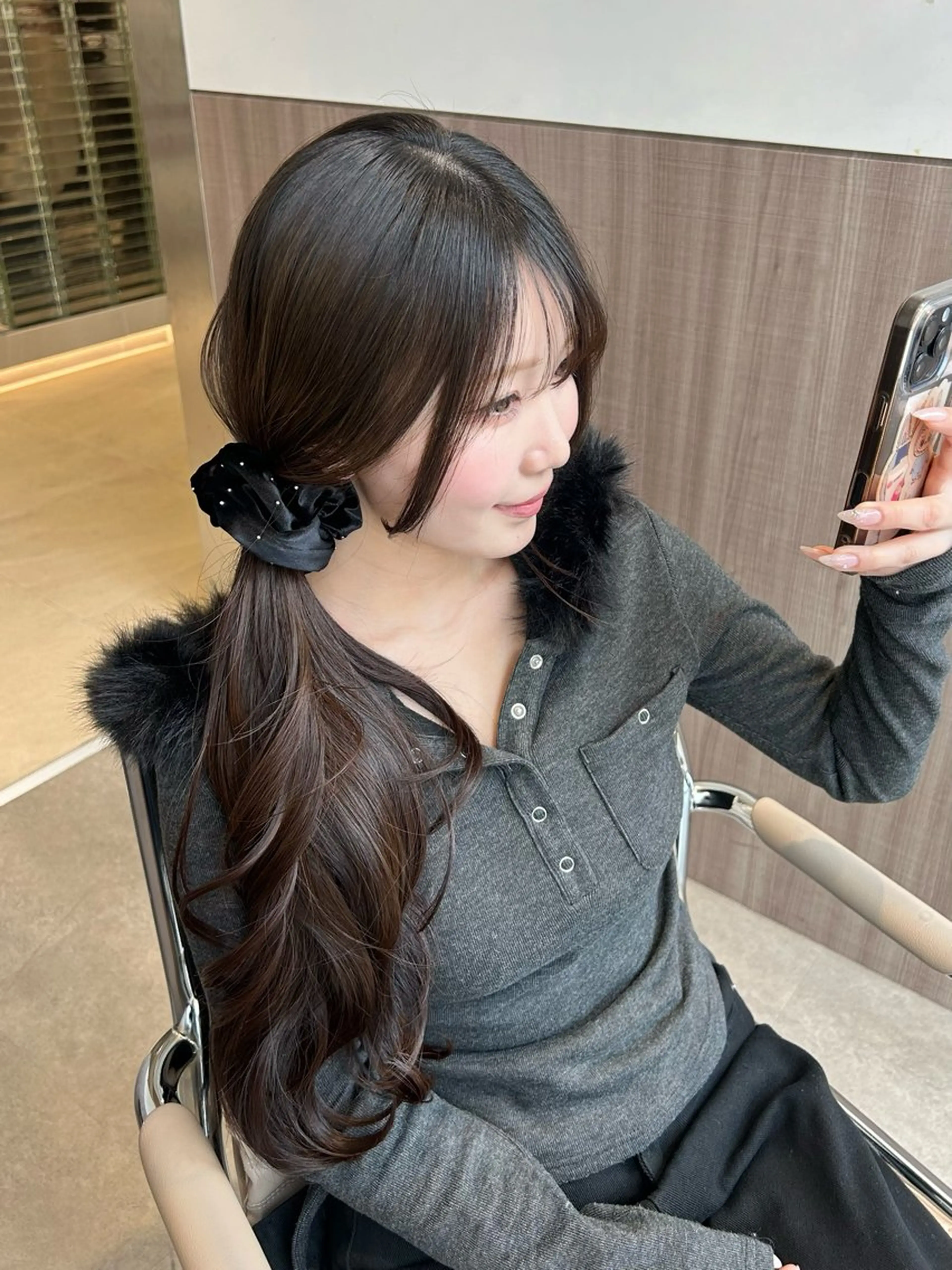 ミディアム カラー ヘアアレンジ メンズ Salowin原宿ash所属・透明感×艶髪 🫒maki🎀のヘアスタイル