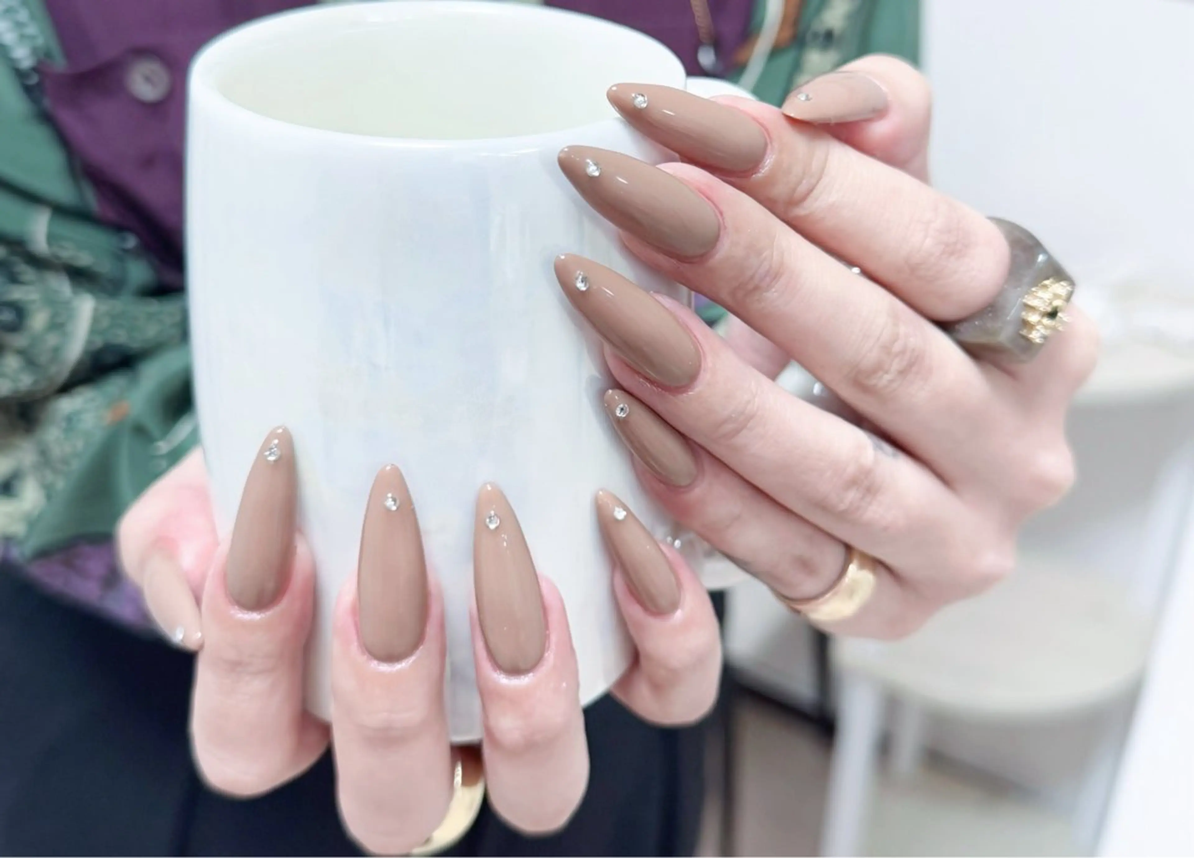 ネイル アートネイル オーロラネイル チークネイル フレンチネイル ガラスフレンチ ハンドネイル 🎀🎀YooLi Nail Salonのネイルデザイン