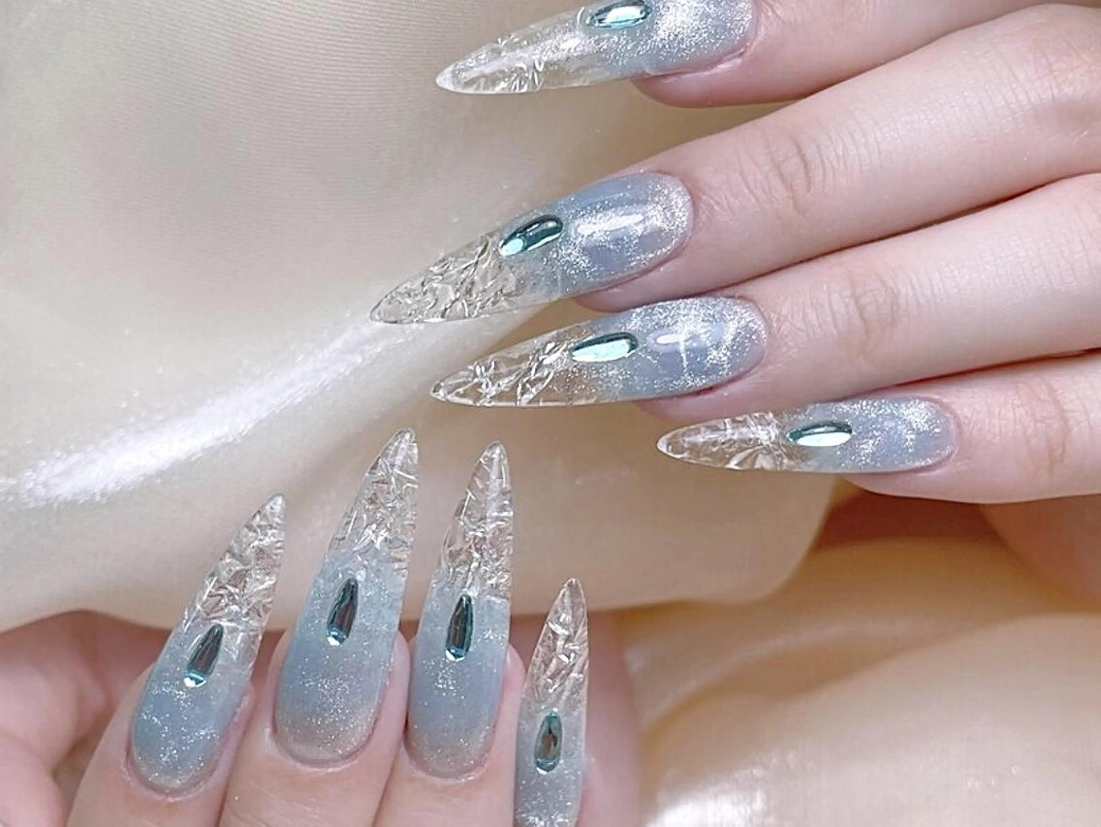 ネイル アートネイル 持ち込み 🦋y y Nail 🤍のネイルデザイン