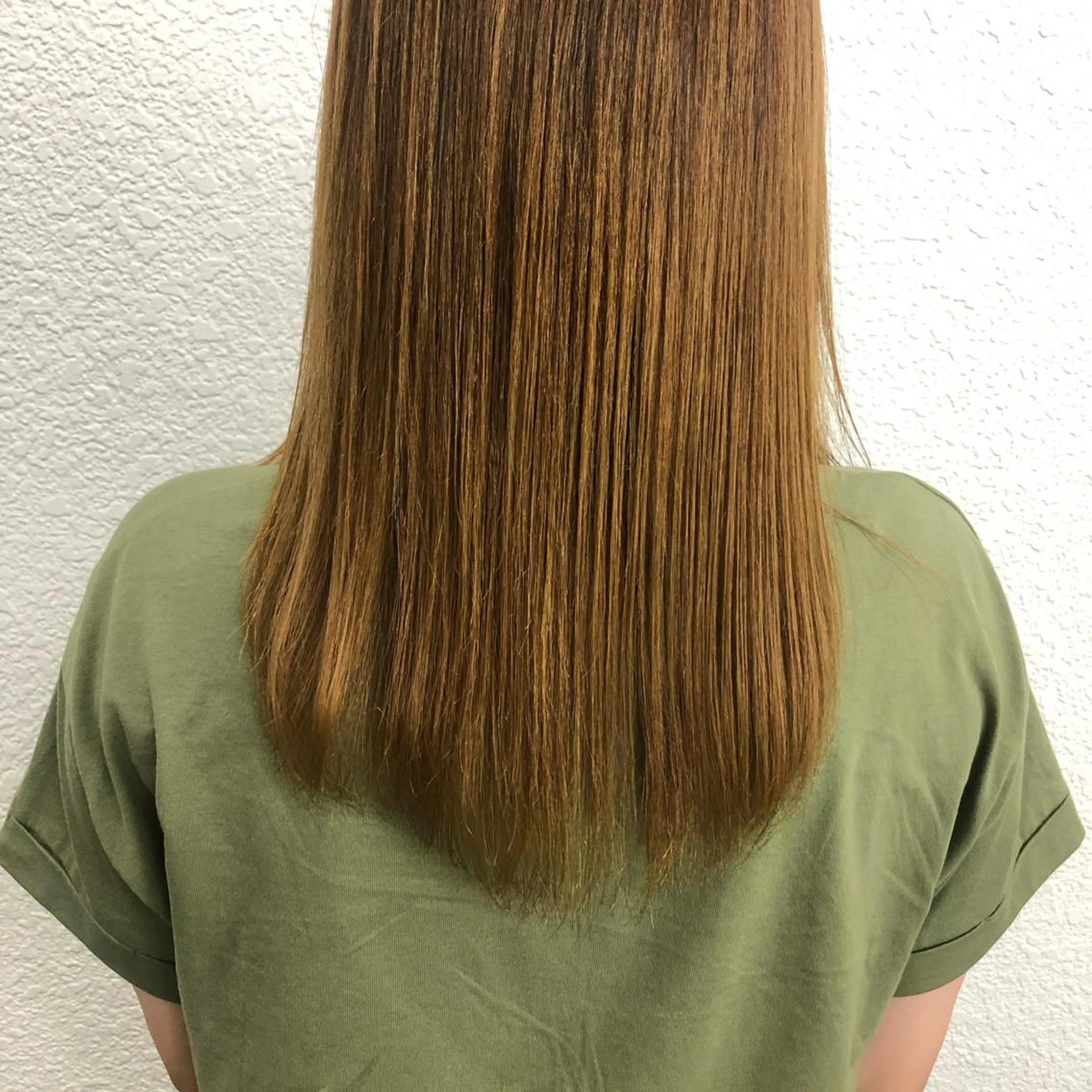 セミロング パーマ 縮毛矯正 トリートメント 渋谷 留菜のヘアスタイル