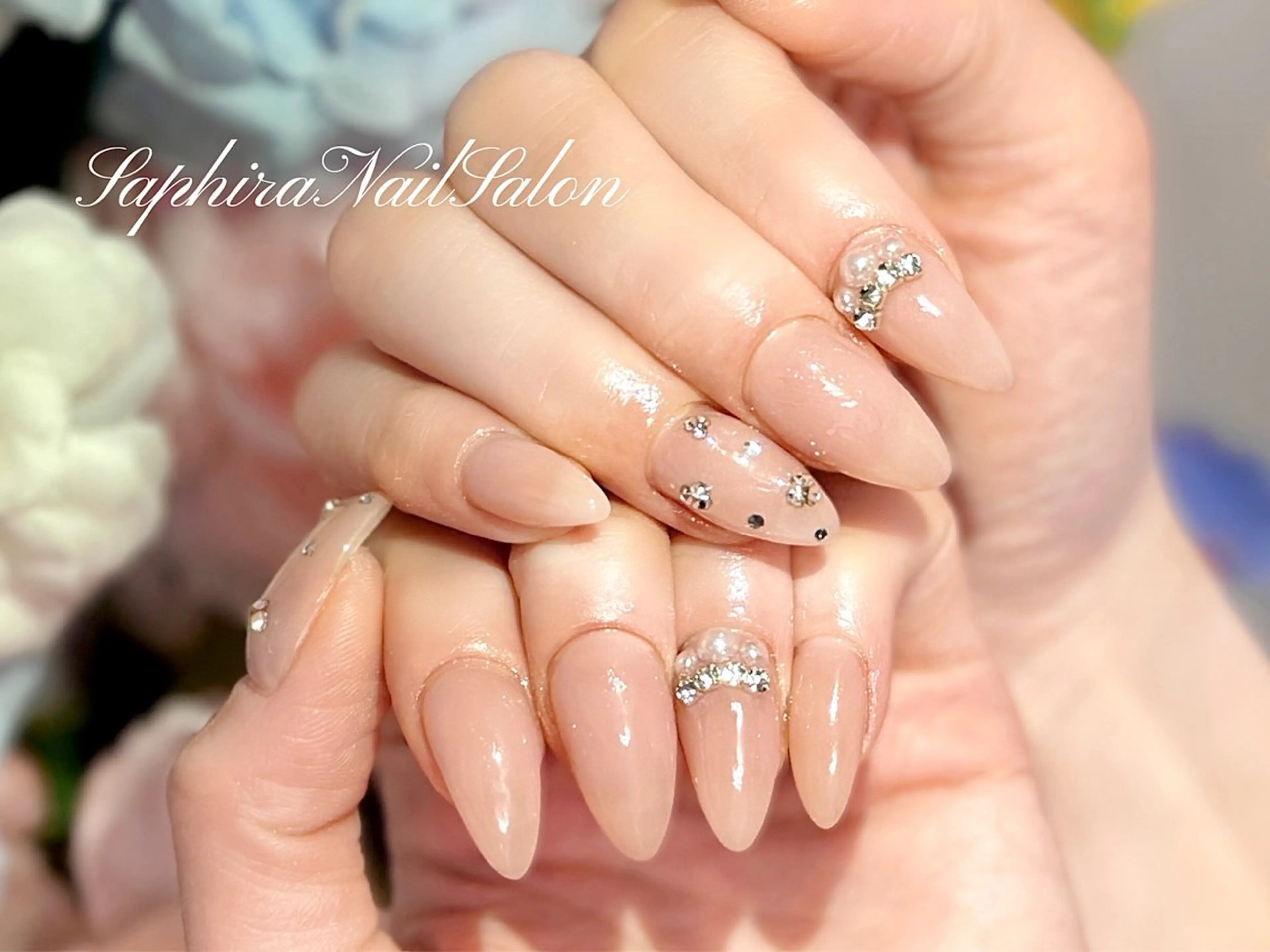 カラー ハンドネイル Saphiraネイル サロン錦糸町のネイルデザイン