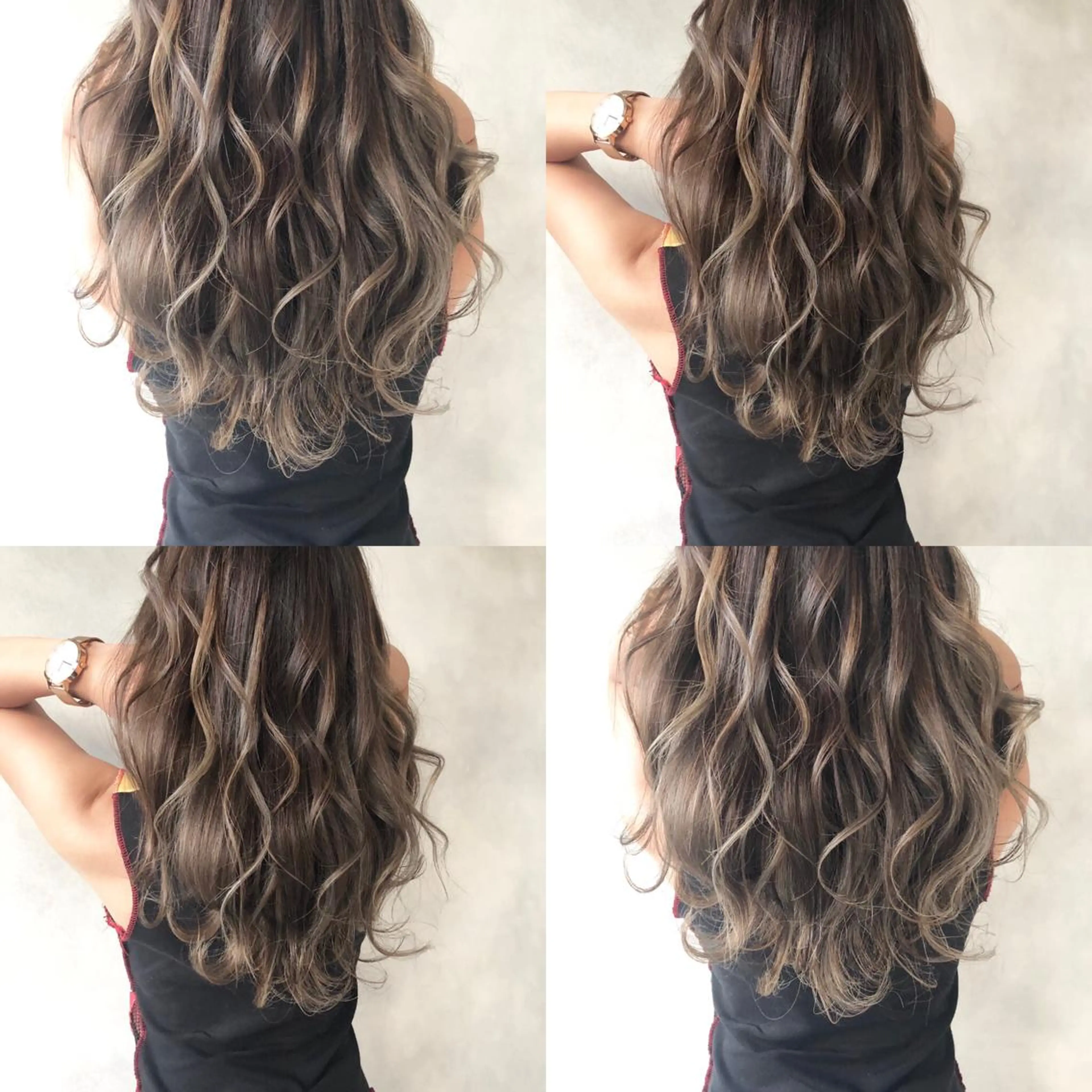 ロング ハイライト ヘアカラー トリートメント 小澤大輔 YOLO hairのヘアスタイル