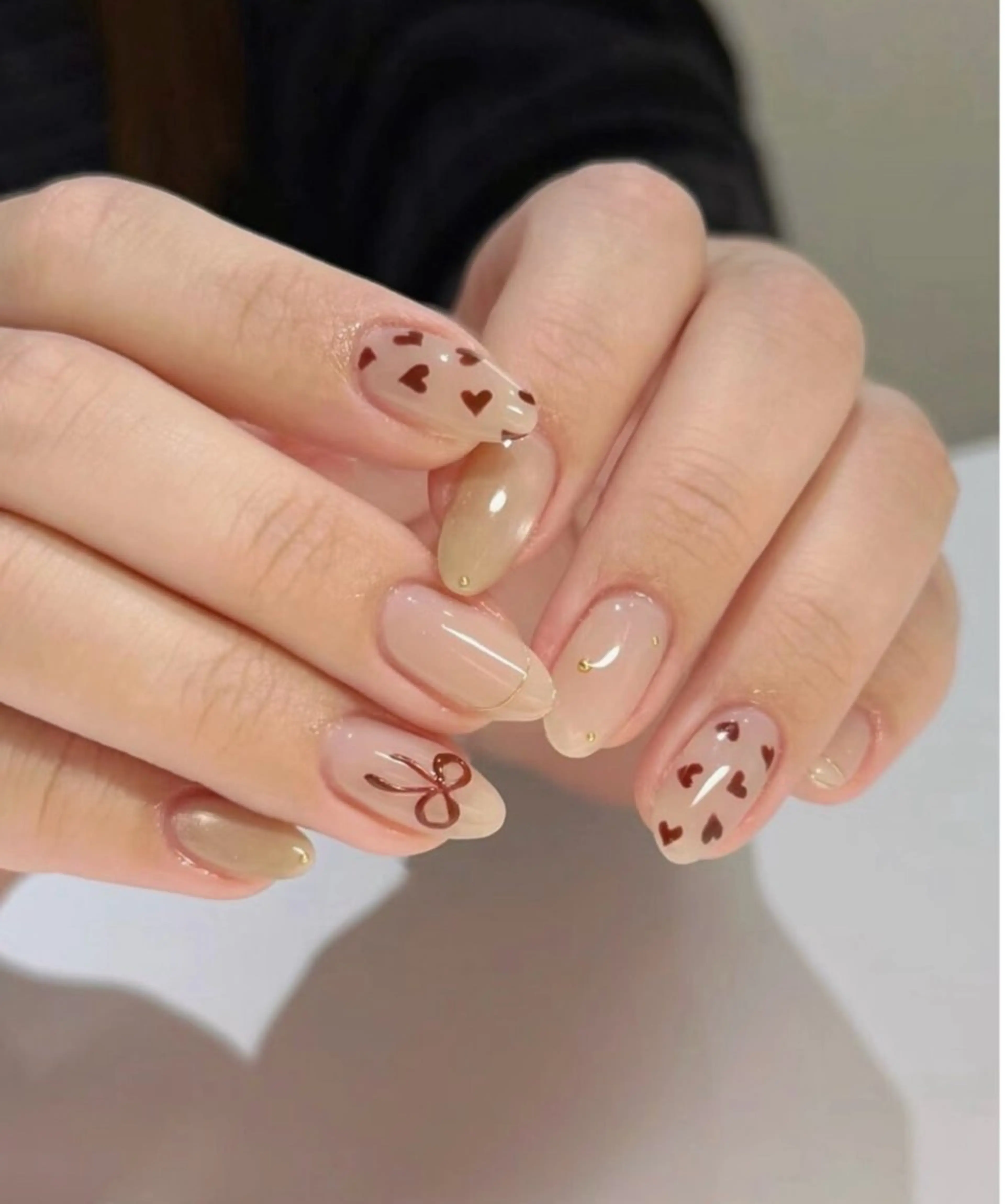 【ハンド】「シンプルデザイン60分¥5000」新規オフ無料、甘皮ケア込み 160色選べる!ミラー/ラメ/チーク/アニマルの写真