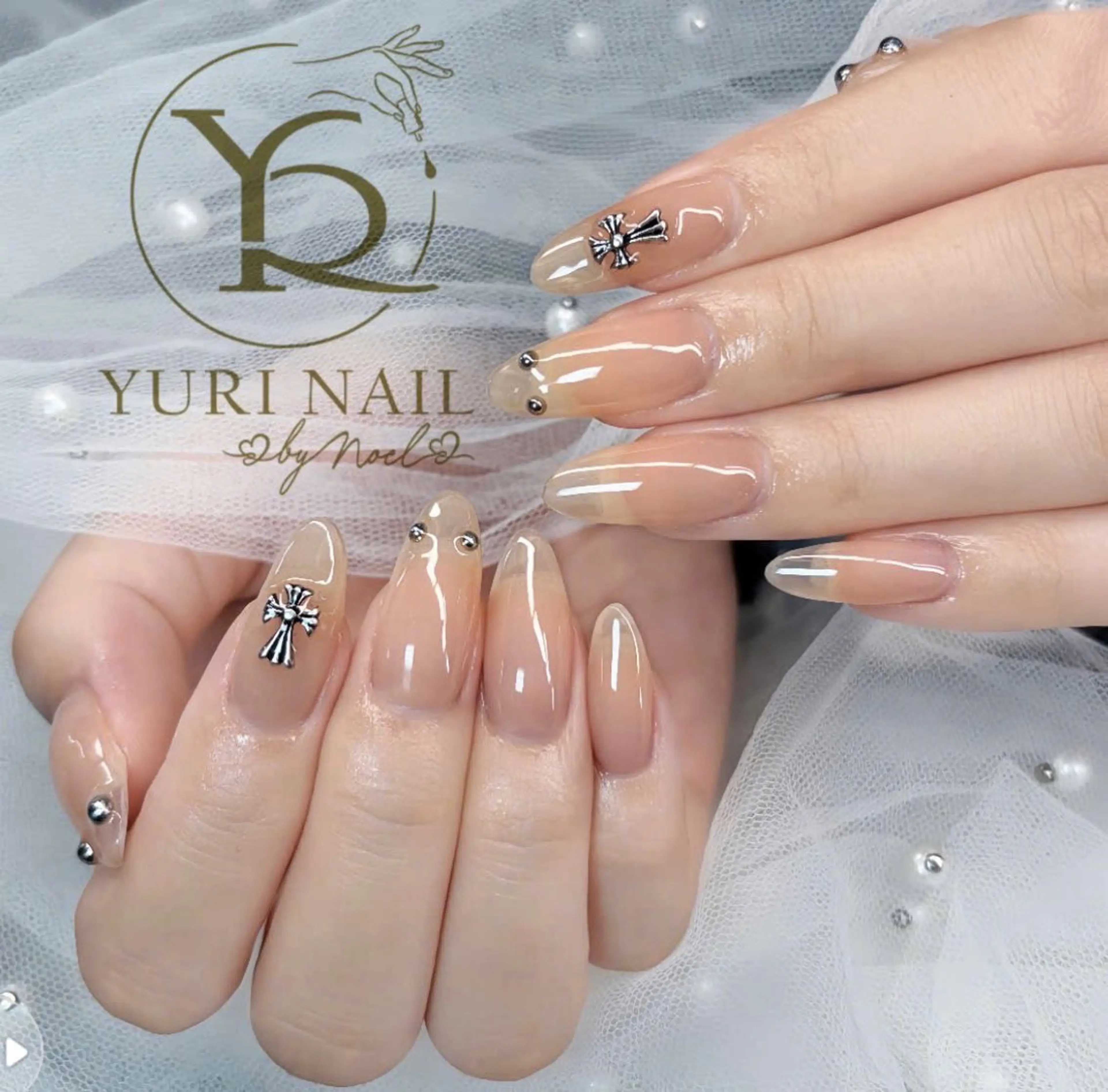 ネイル チークネイル フットネイル グラデーション 韓国ネイル 持ち込み Kawaii Nail Salon所属・YURI NAIL NARITAのネイルデザイン