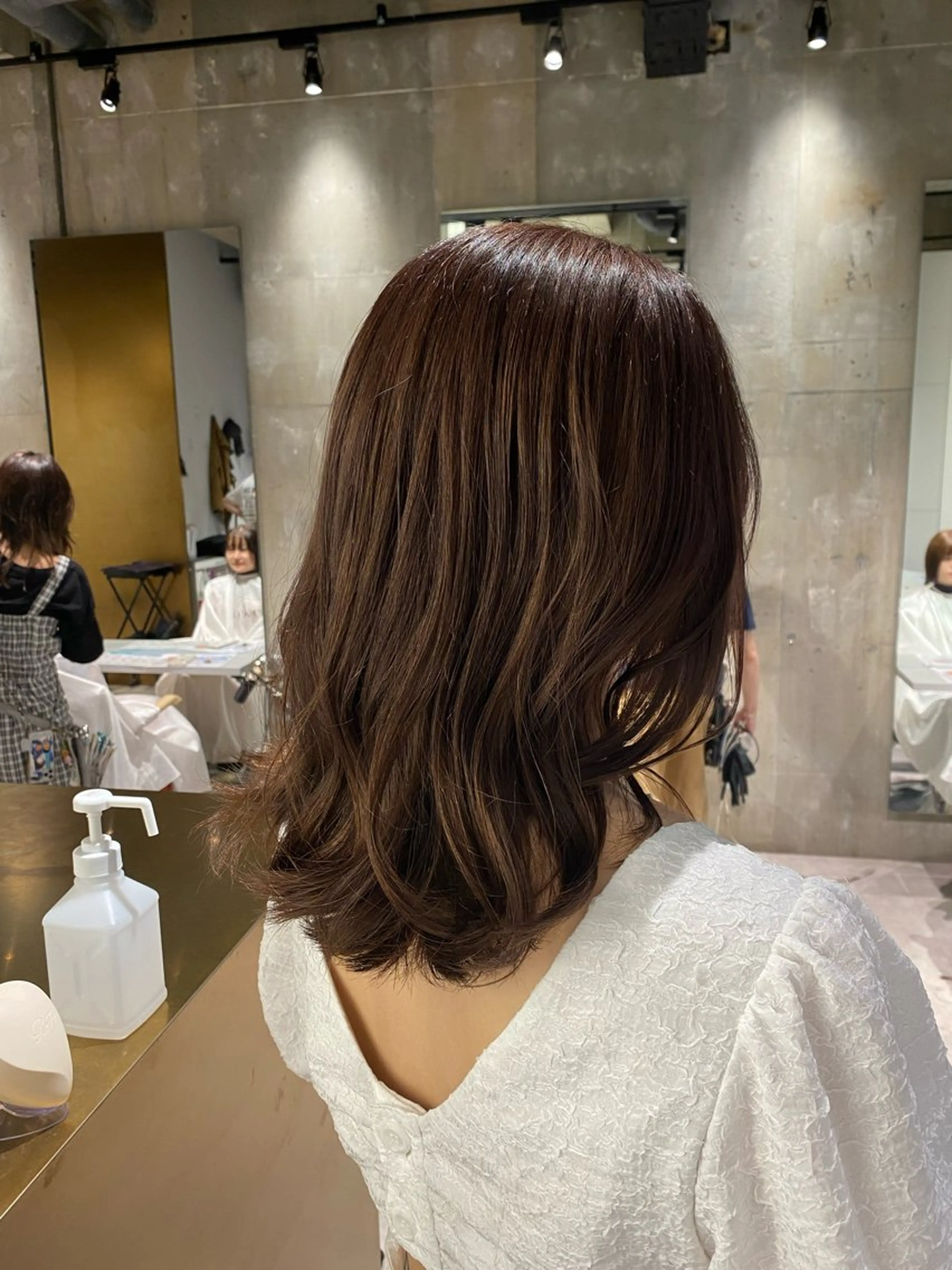 セミロング カット ヘアカラー 無料カット募集中🌷 ちひり𓂃𓈒♡‪のヘアスタイル