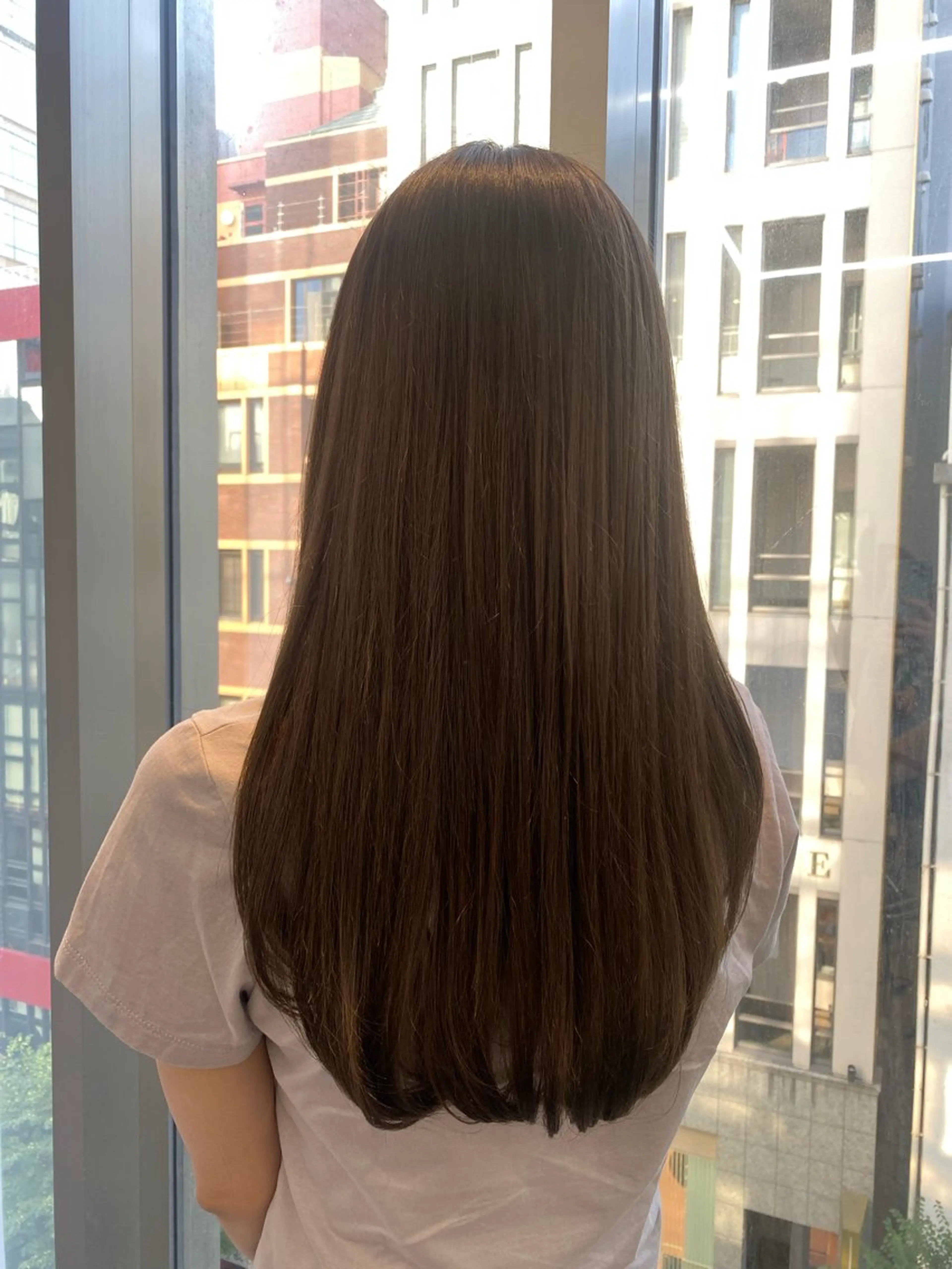 ロング カラー nok所属・レイヤー/ベージュ/ どますず🌺のヘアスタイル