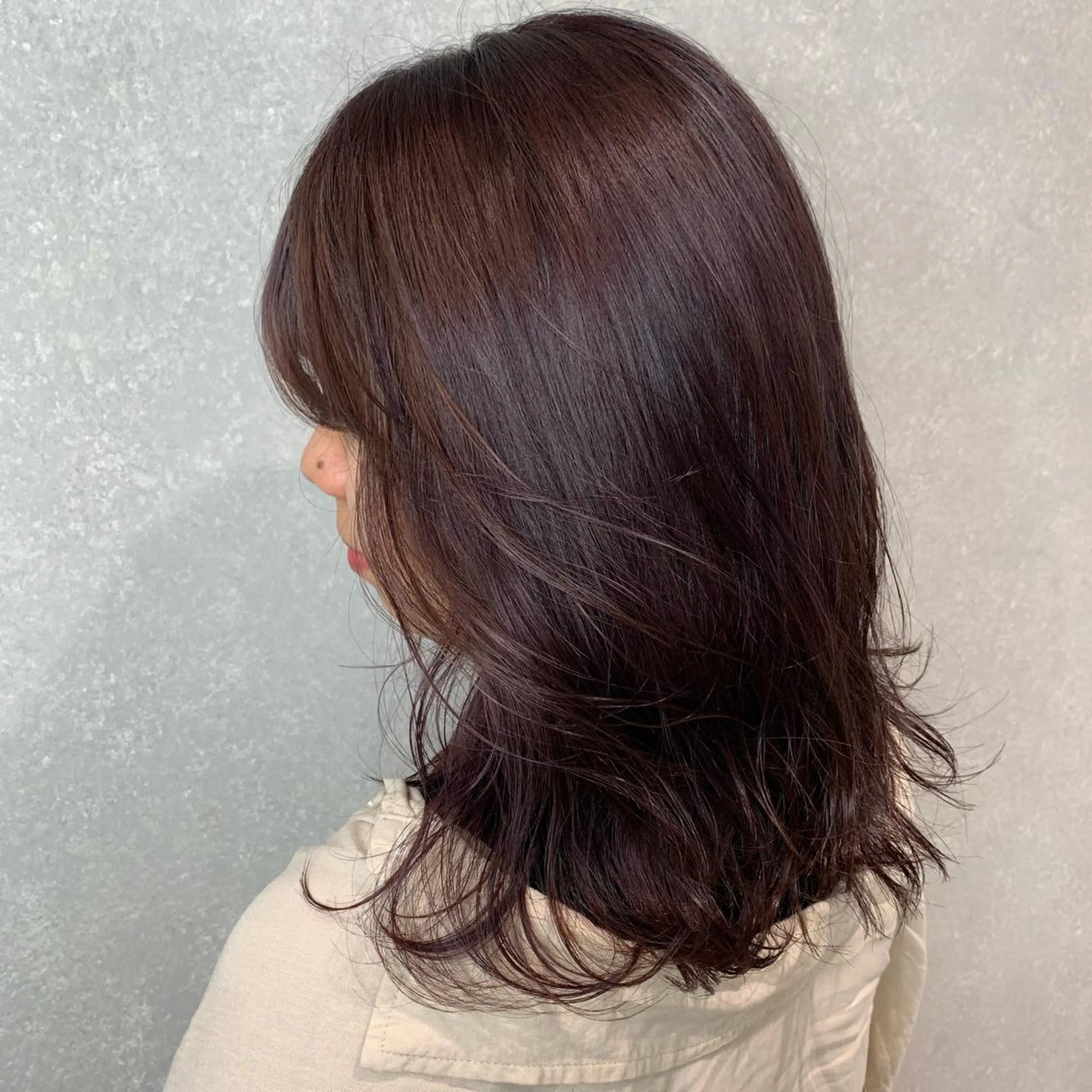 セミロング カラー ヘアカラー 【淡色color/ nail】maikoのネイルデザイン