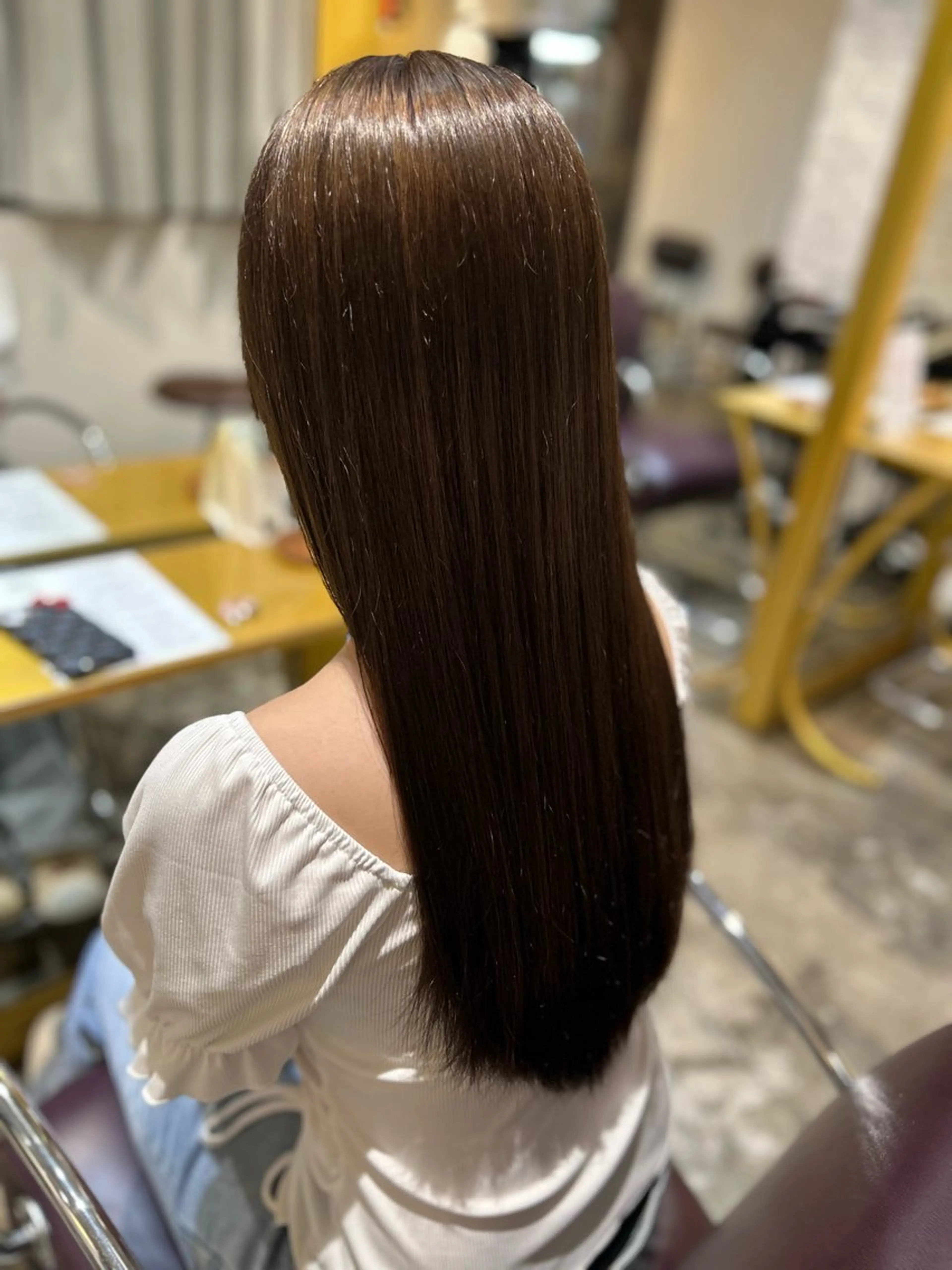 ロング カット ヘアカラー 縮毛矯正 縮毛矯正／レイヤー／ 🌼mizukiのヘアスタイル