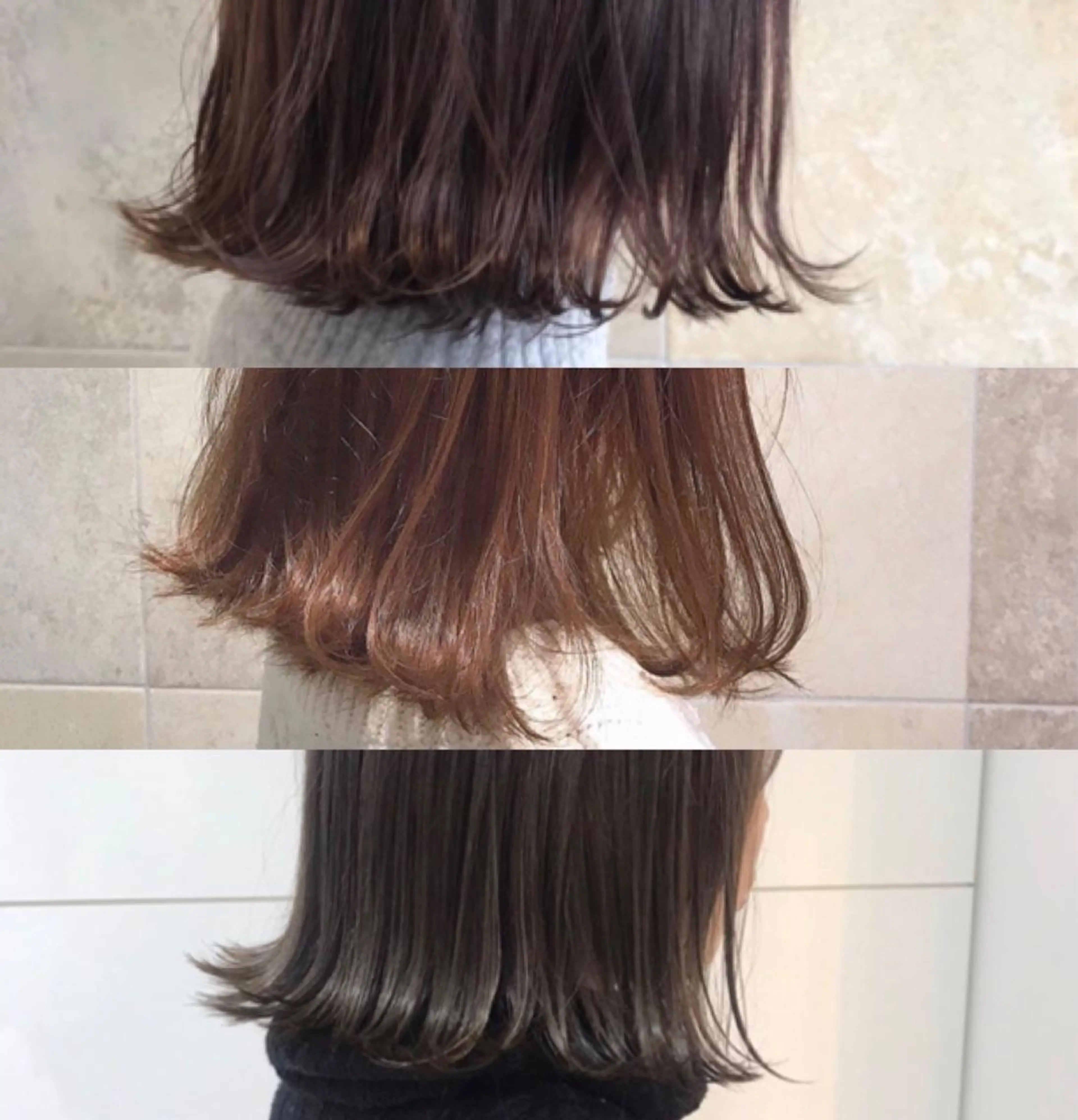 ミディアム ボブ カット トリートメント 田中 あかねのヘアスタイル