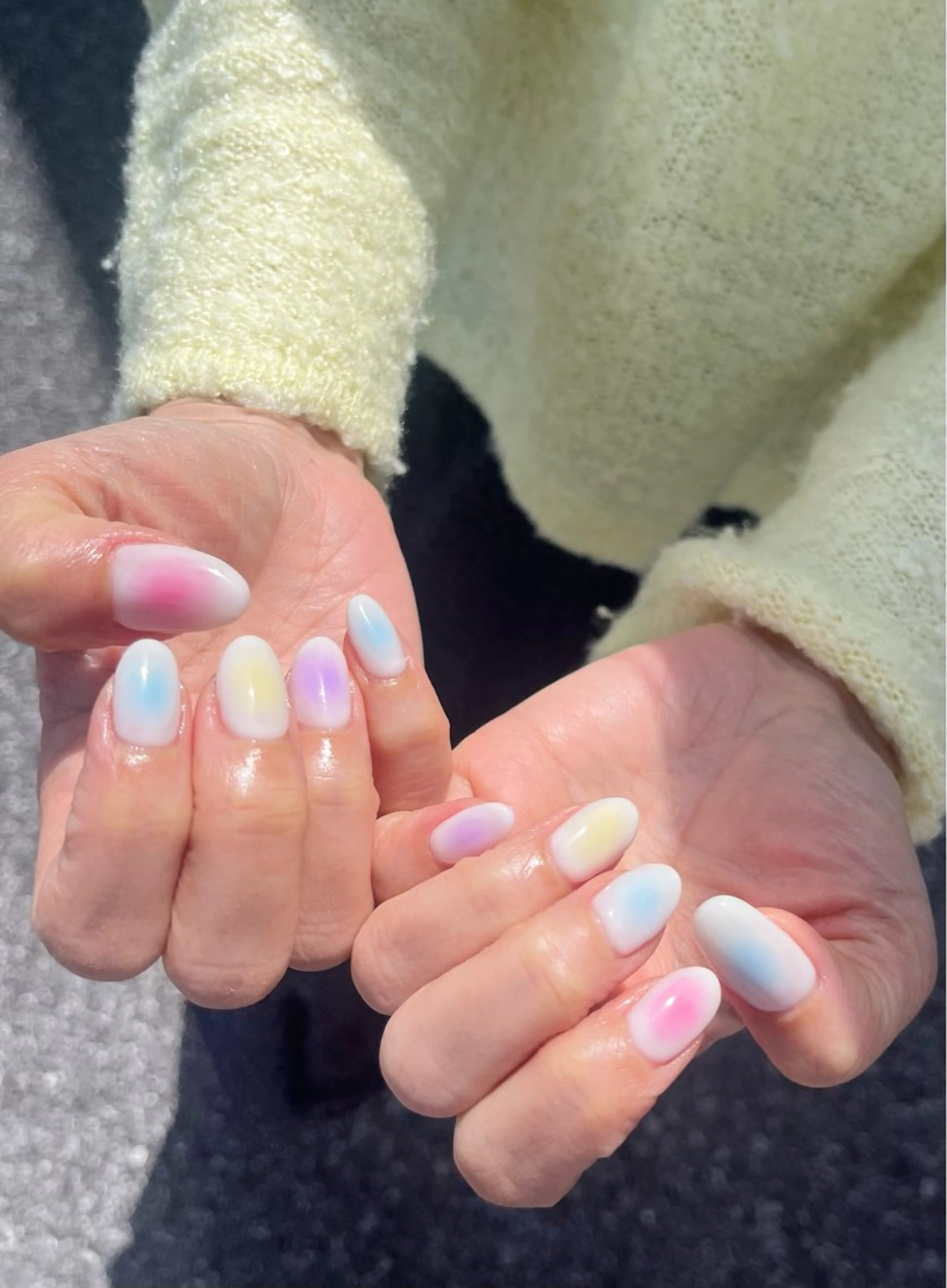 ネイル チークネイル ハンドネイル 小栗 明香のネイルデザイン