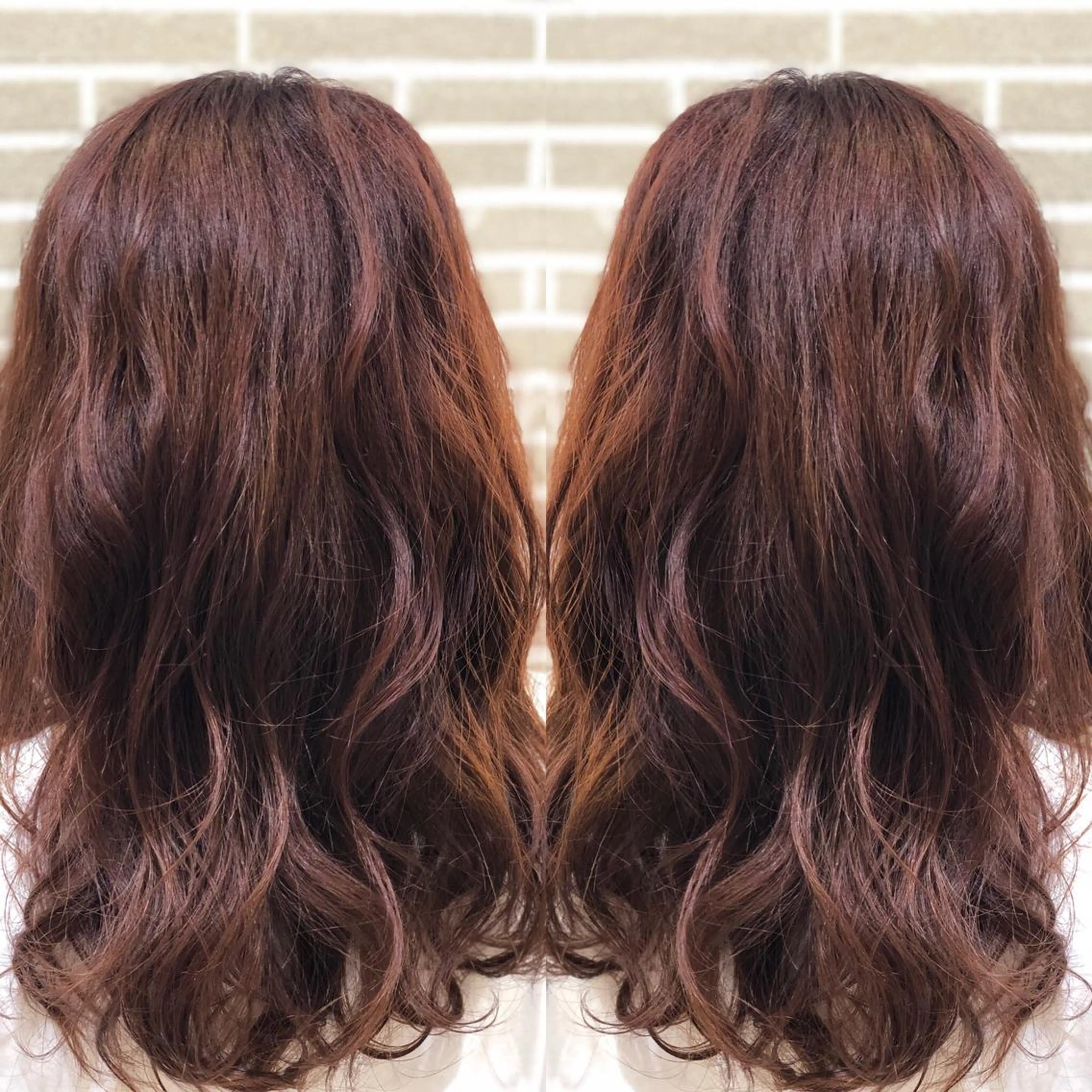 セミロング カラー ヘアアレンジ カット ヘアカラー トリートメント 山北 咲子のヘアスタイル