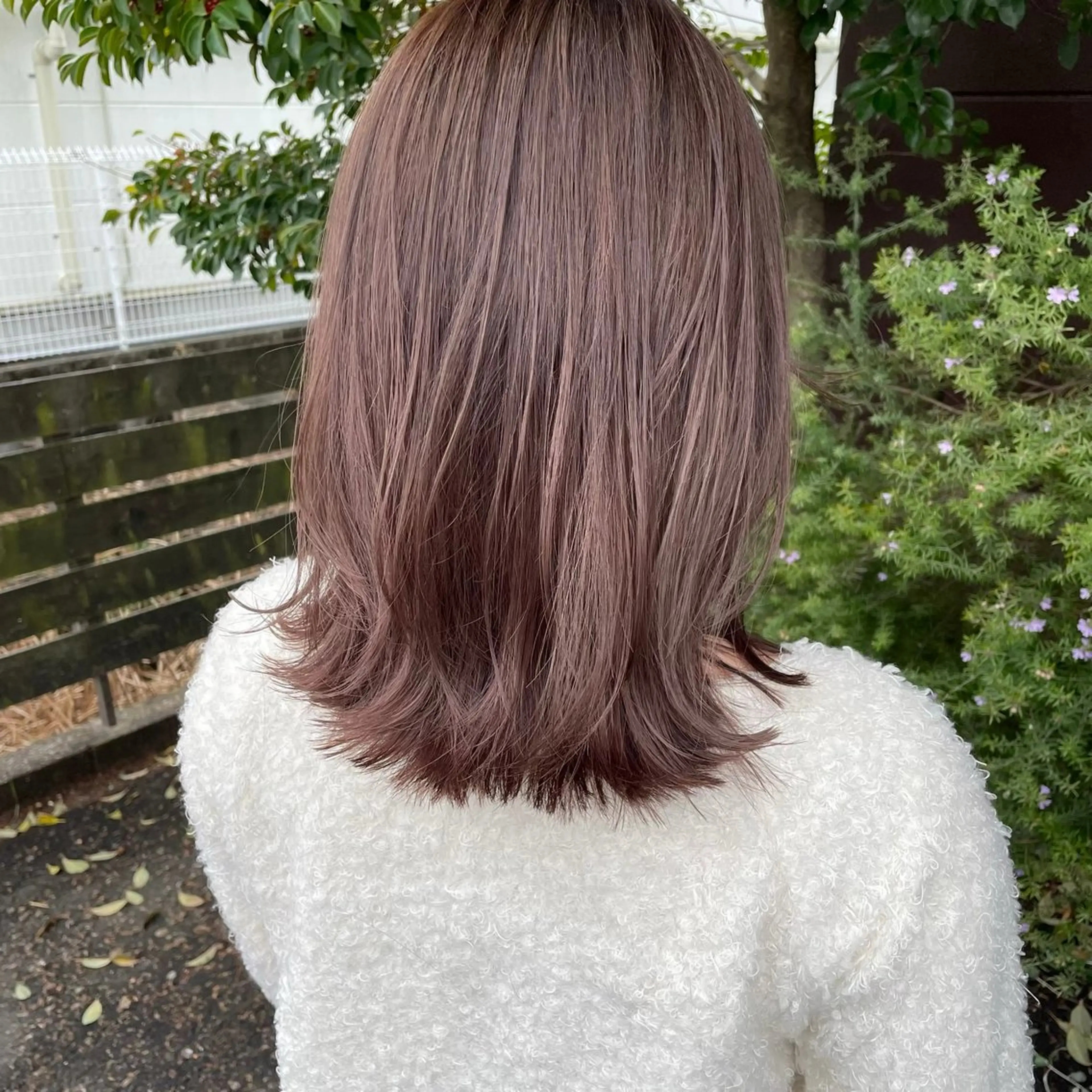 セミロング カラー ヘアカラー 赤み消しカラー 🩵かりんのヘアスタイル