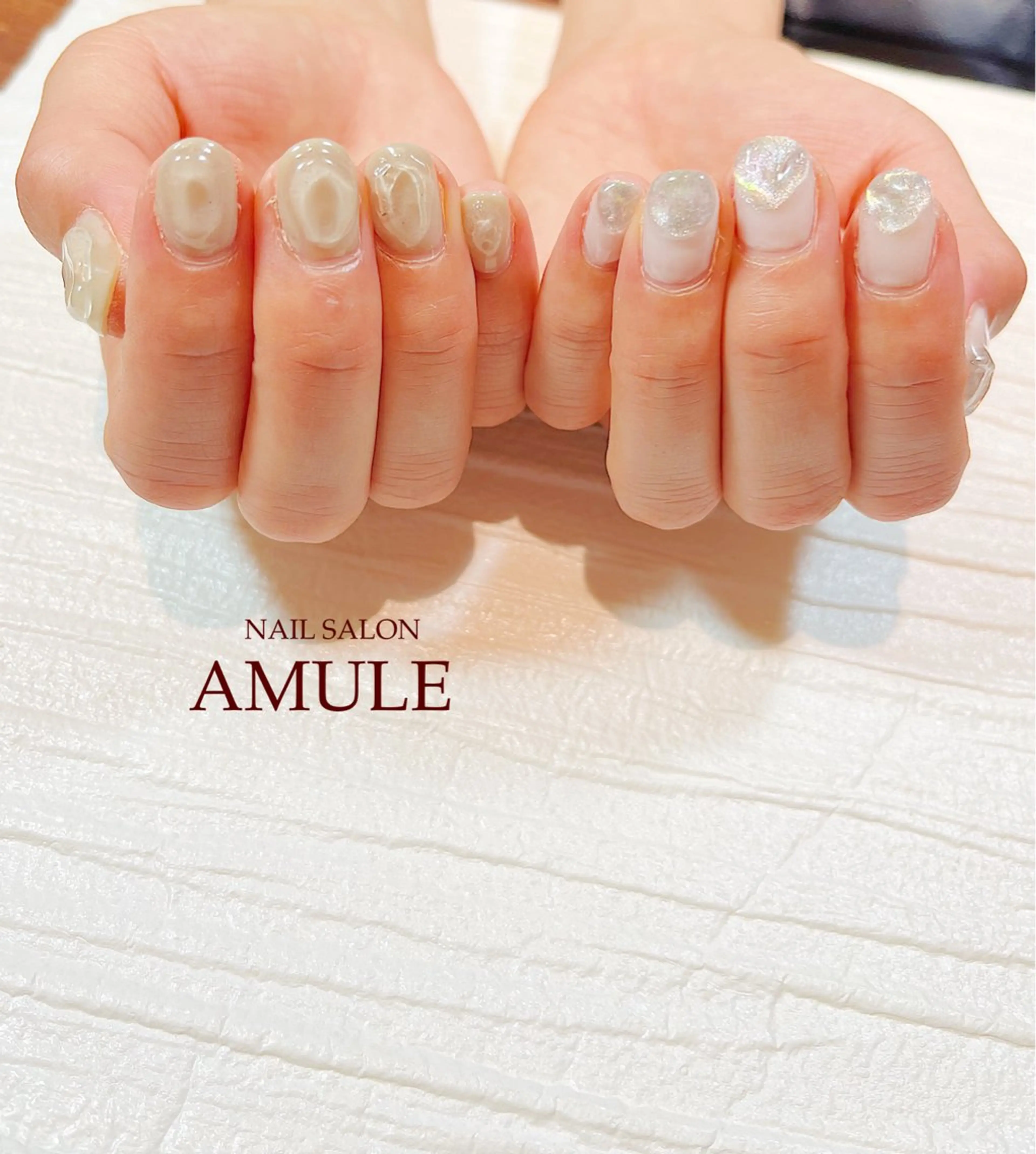 ネイル アートネイル ジェルネイル ハンドネイル NAILSALON AMULEのネイルデザイン