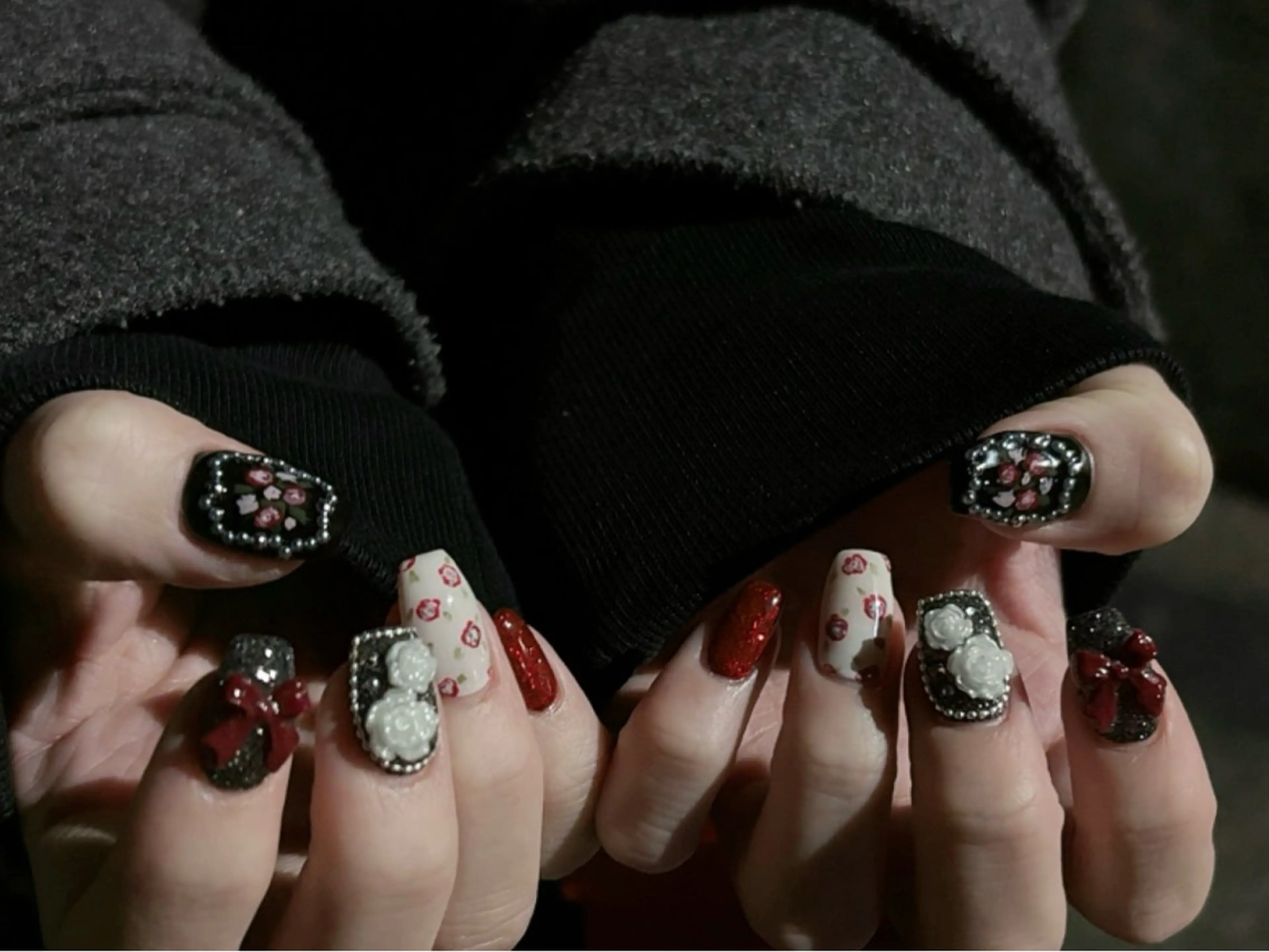 ネイル ハンドネイル Protea きぬがわ らむのネイルデザイン