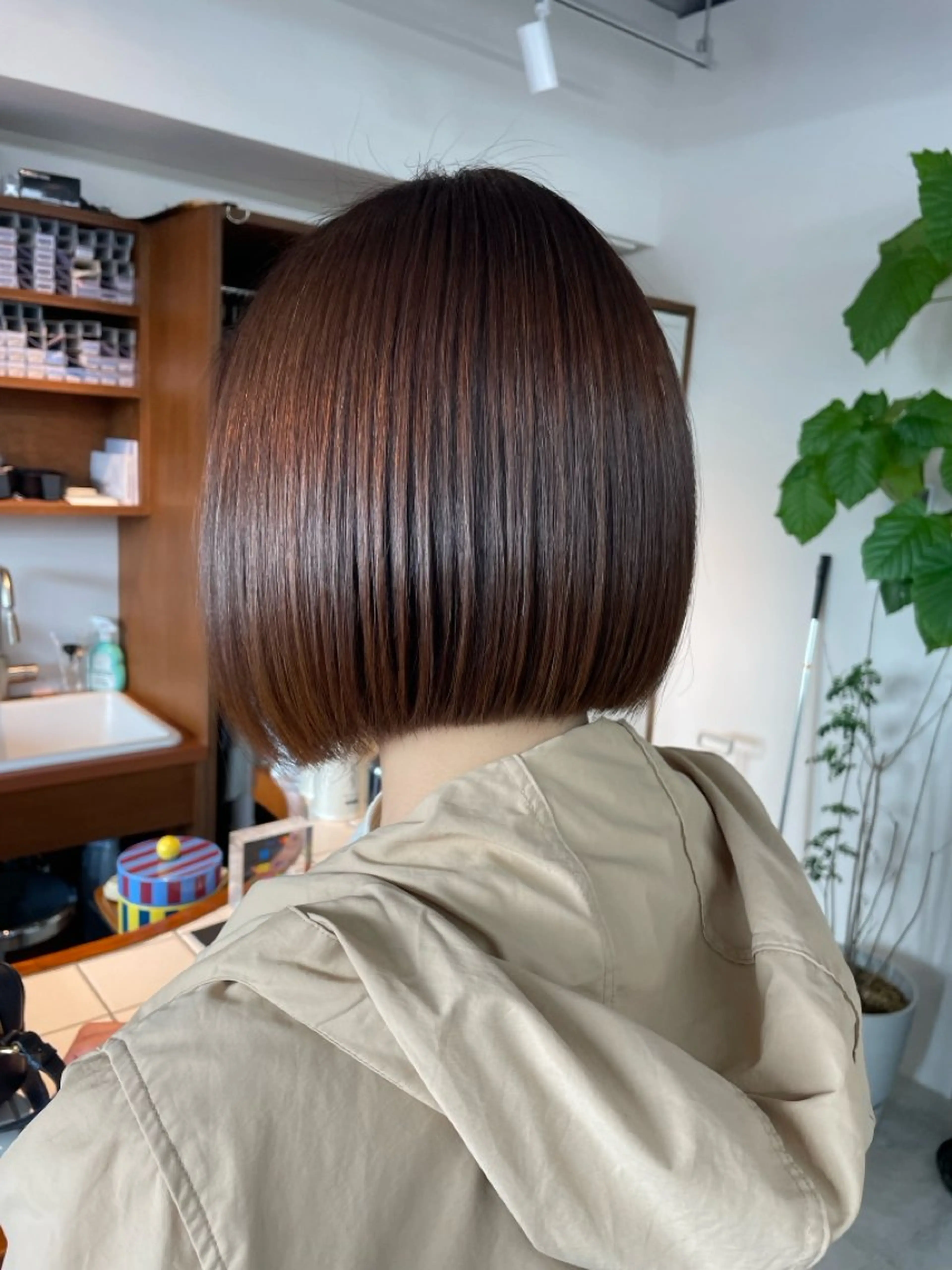 ショート ワンレンボブ ボブ Hedi［エディ］所属・haru ✩.*˚のヘアスタイル