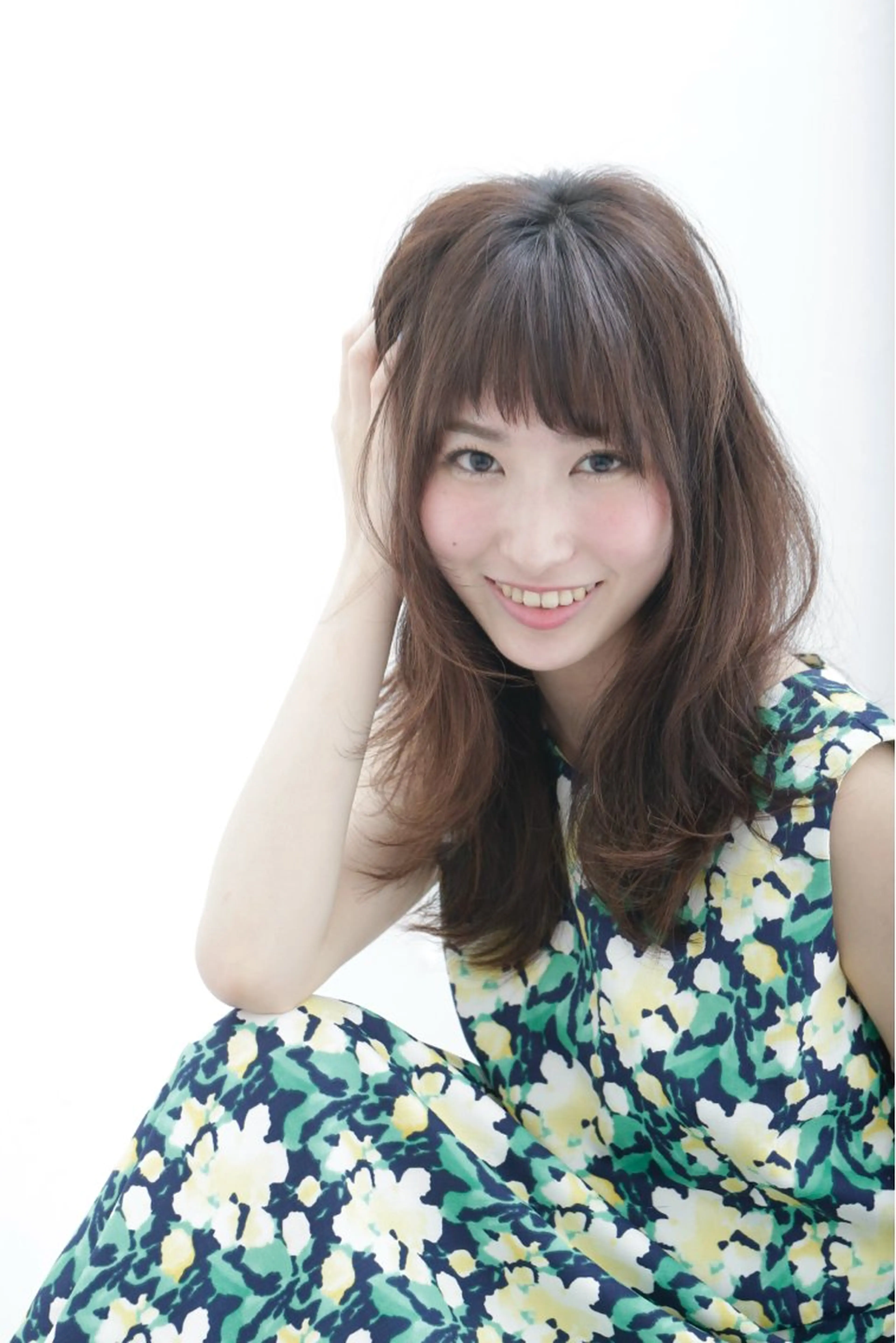 セミロング レイヤーカット 似合わせカット 左藤健人 デジタルパーマ/渋谷のヘアスタイル