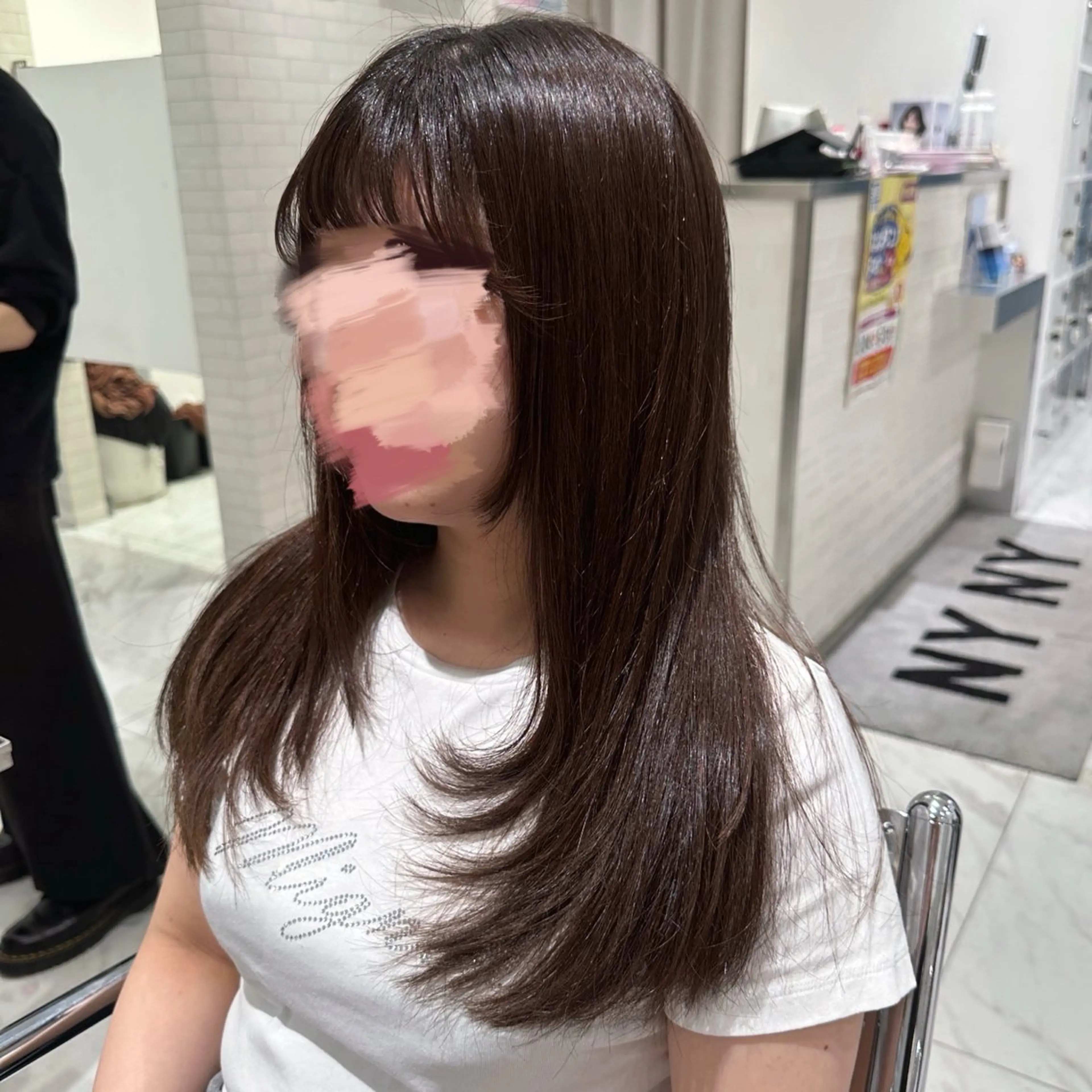 ロング レイヤーカット カット ヘアカラー 韓国スタイル🇰🇷 児島葉月のヘアスタイル