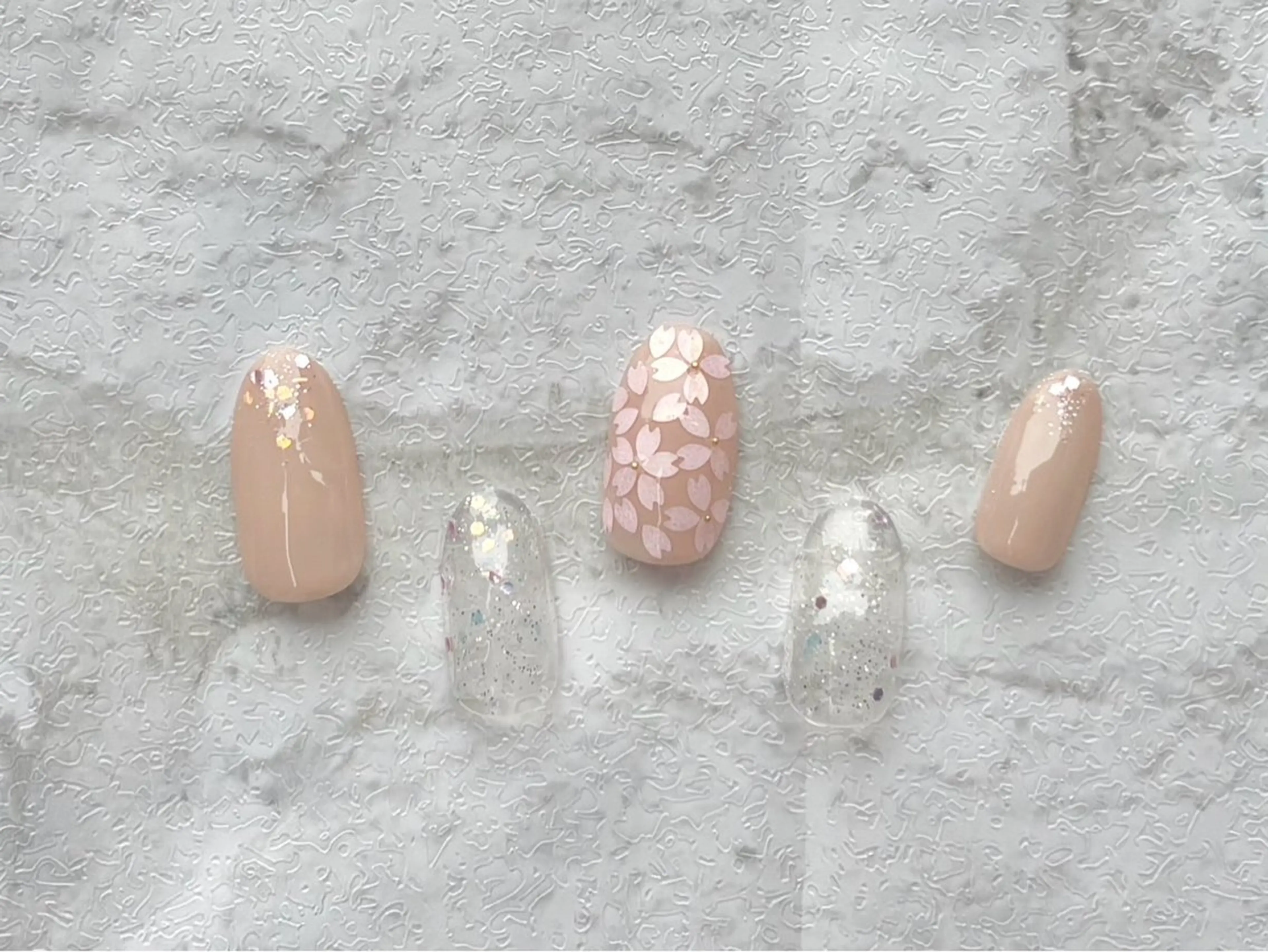 ネイル 桜ネイル Bibinail ☆namiのネイルデザイン